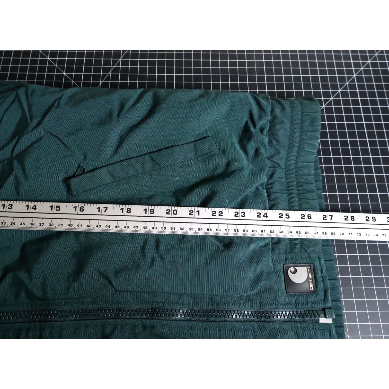 Carhartt VTG Carhartt Fleece Lined Jacket Men Large Green Bomber Jacket 90s Grunge Retro Chainstitch Fire Department Full Zip Pockets Size US L / EU 52-54 / 3 - 6 Thumbnail