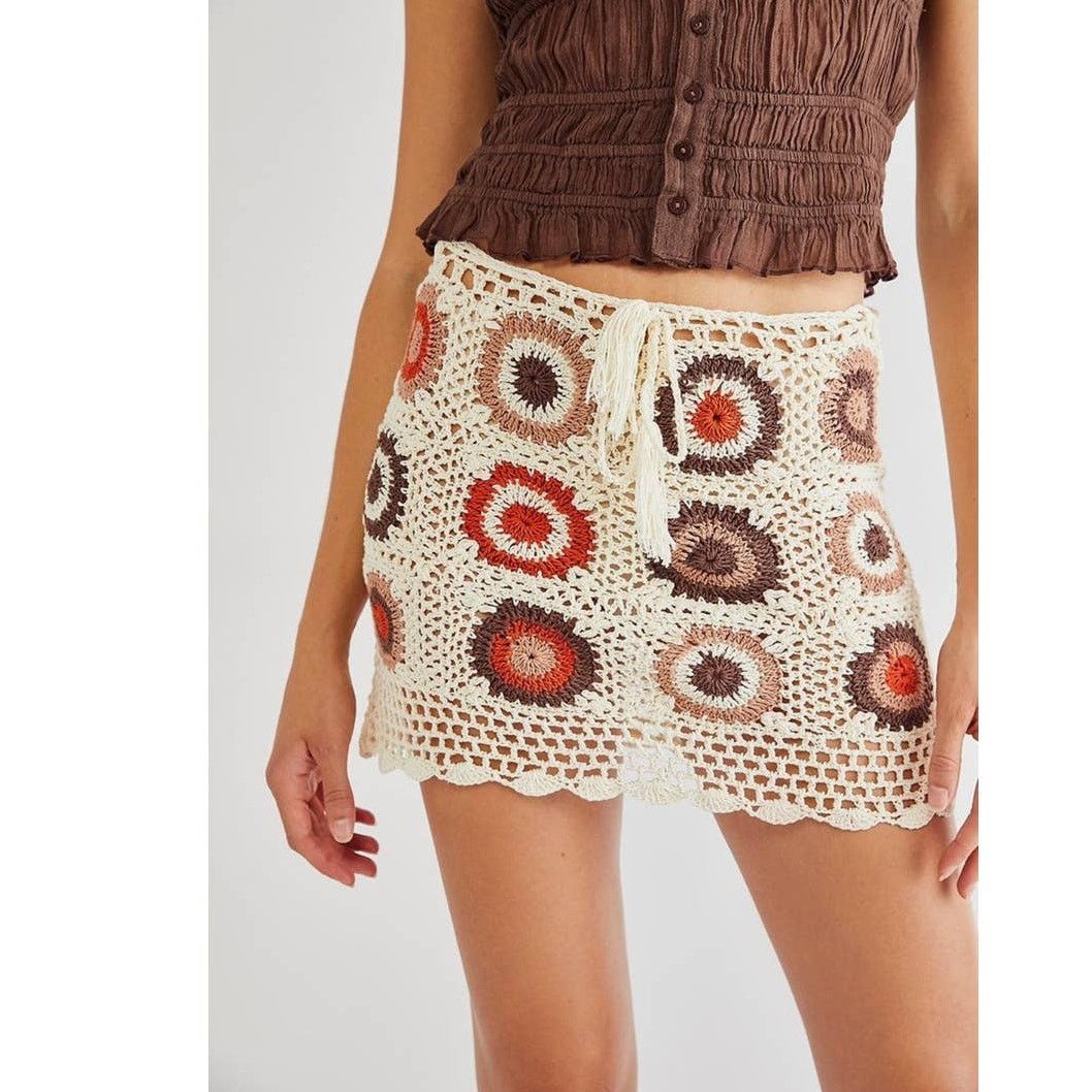Free People New Free People FLOOK Marni Crochet Mini Skirt $138 SMALL Size 28" / US 6 / IT 42 - 2 Thumbnail