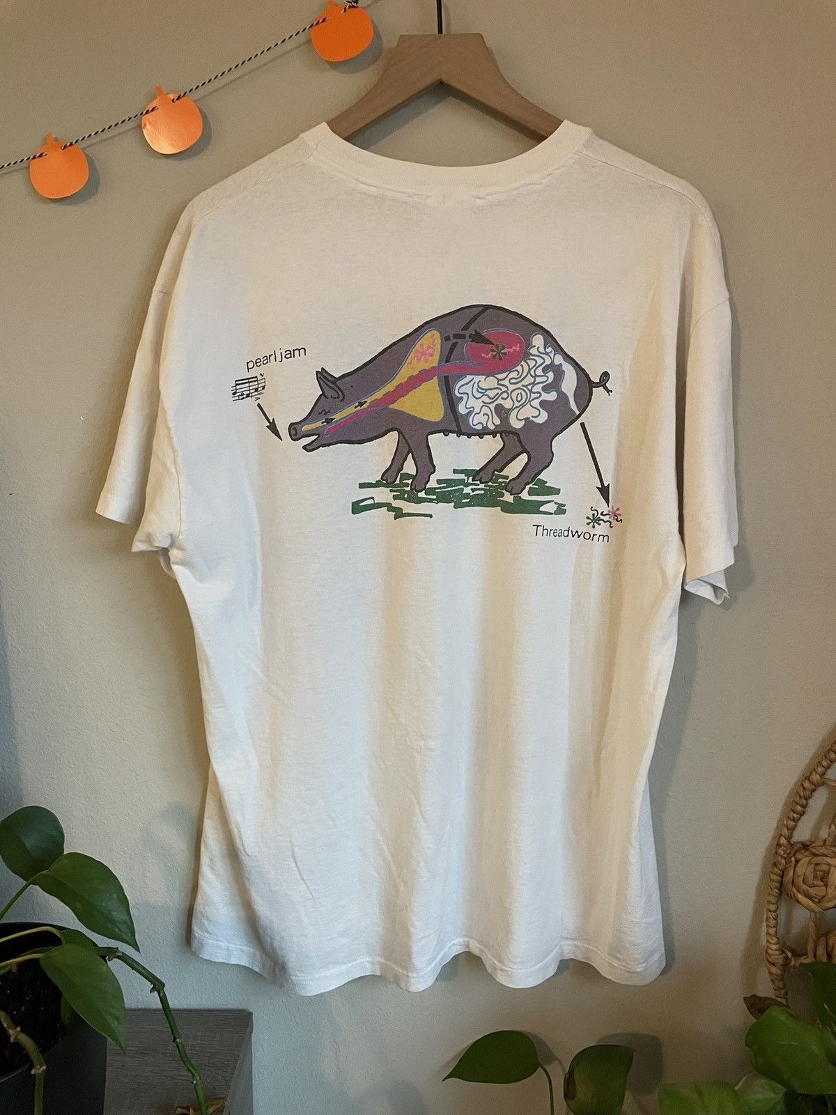 Vintage Vintage Pearl Jam VS Threadworm Pig T Shirt 90s Grunge | Grailed