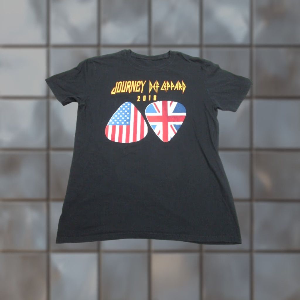 Vintage Def Leppard Concert Tour 2018 Rock T-Shirt Mens Medium Black Size US M / EU 48-50 / 2 - 1 Thumbnail