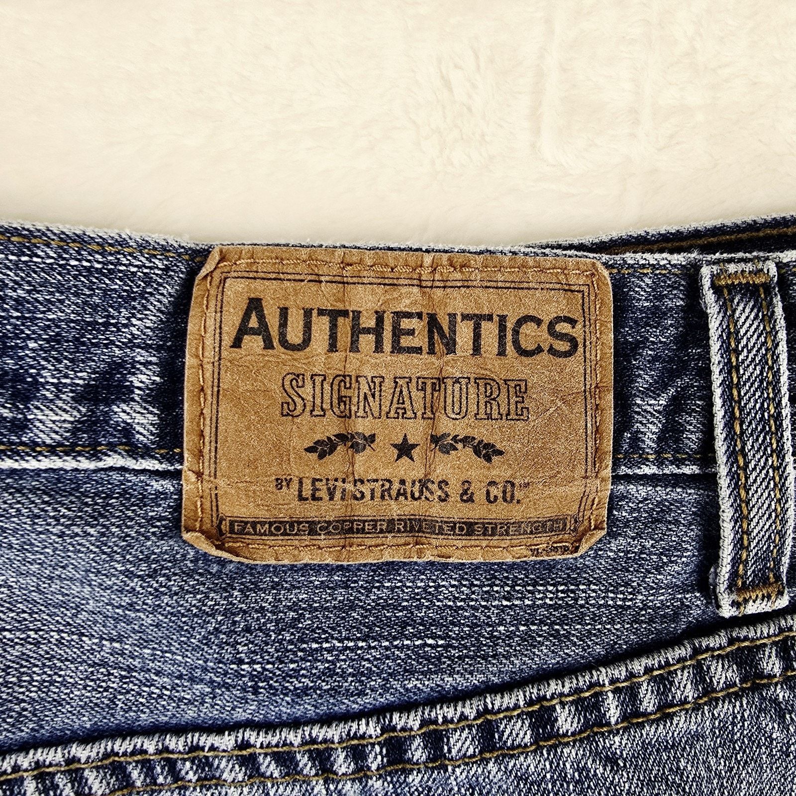 Levi's Levis Authentics Signature Jeans Mens 40x30 Blue Loose Fit Size US 40 / EU 56 - 10 Thumbnail