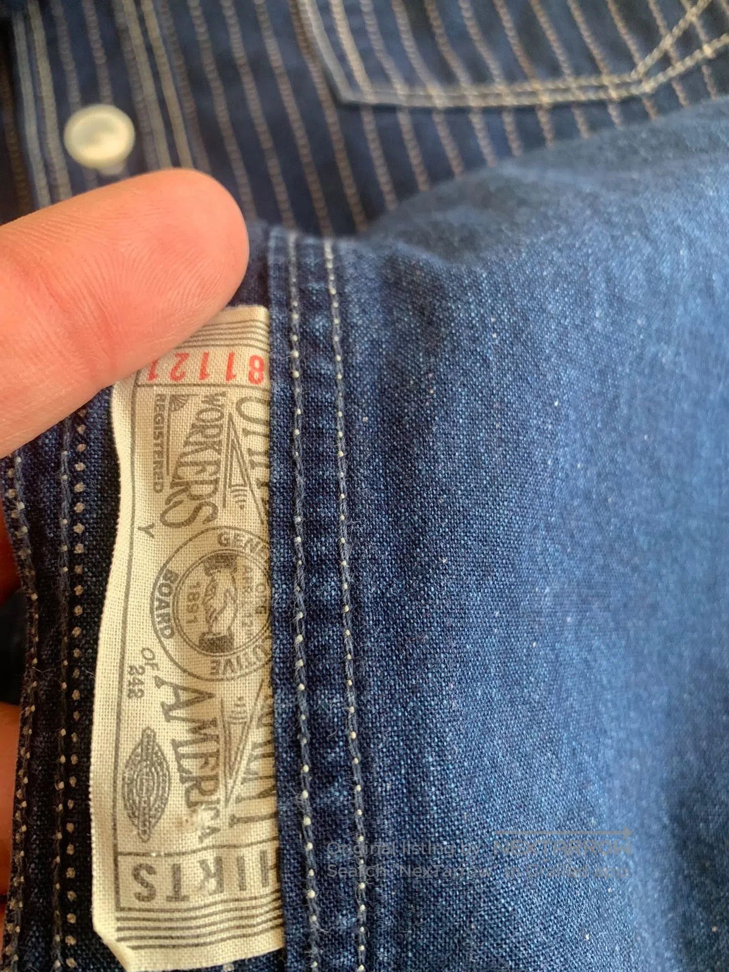 Freewheelers FREEWHEELERS Discharge Print Vintage Shirt. Size US M / EU 48-50 / 2 - 6 Thumbnail