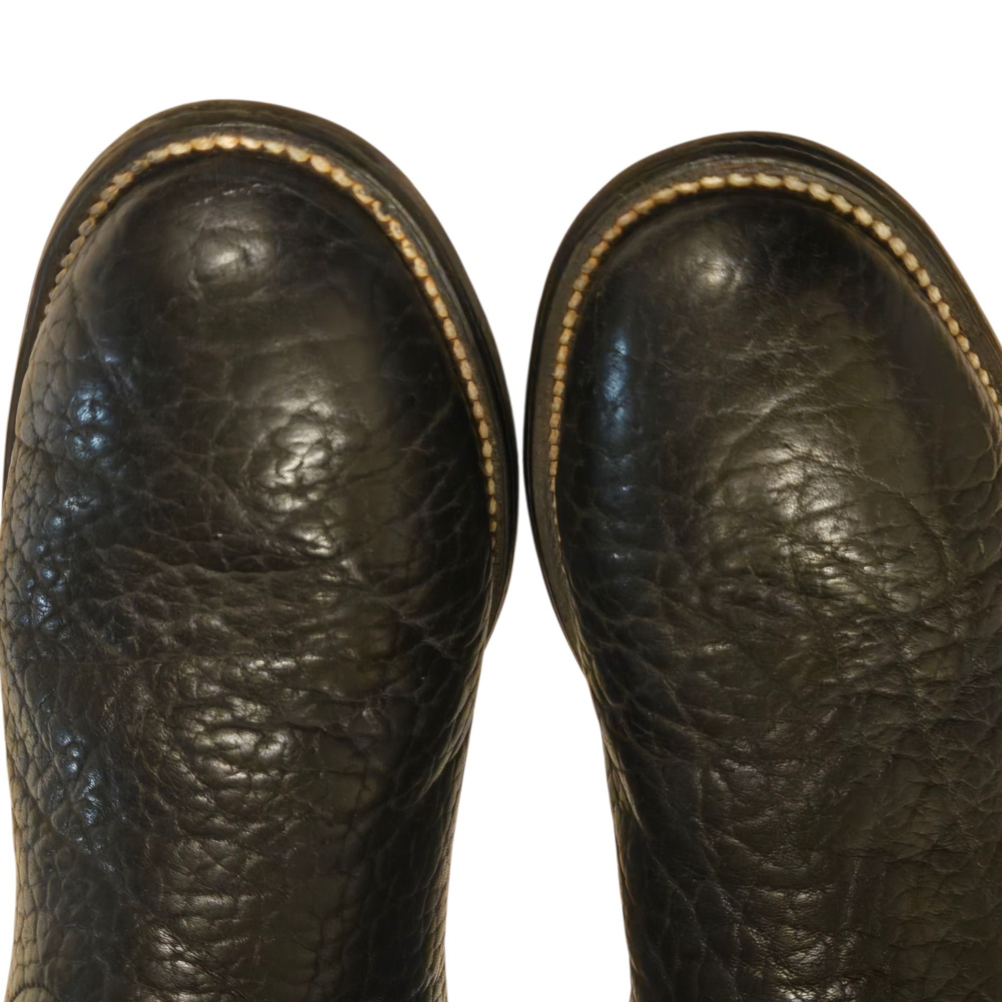 Other Cowtown Cowboy Boots Black Leather Mens 8 D Vintage Western Size US 8 / EU 41 - 7 Thumbnail