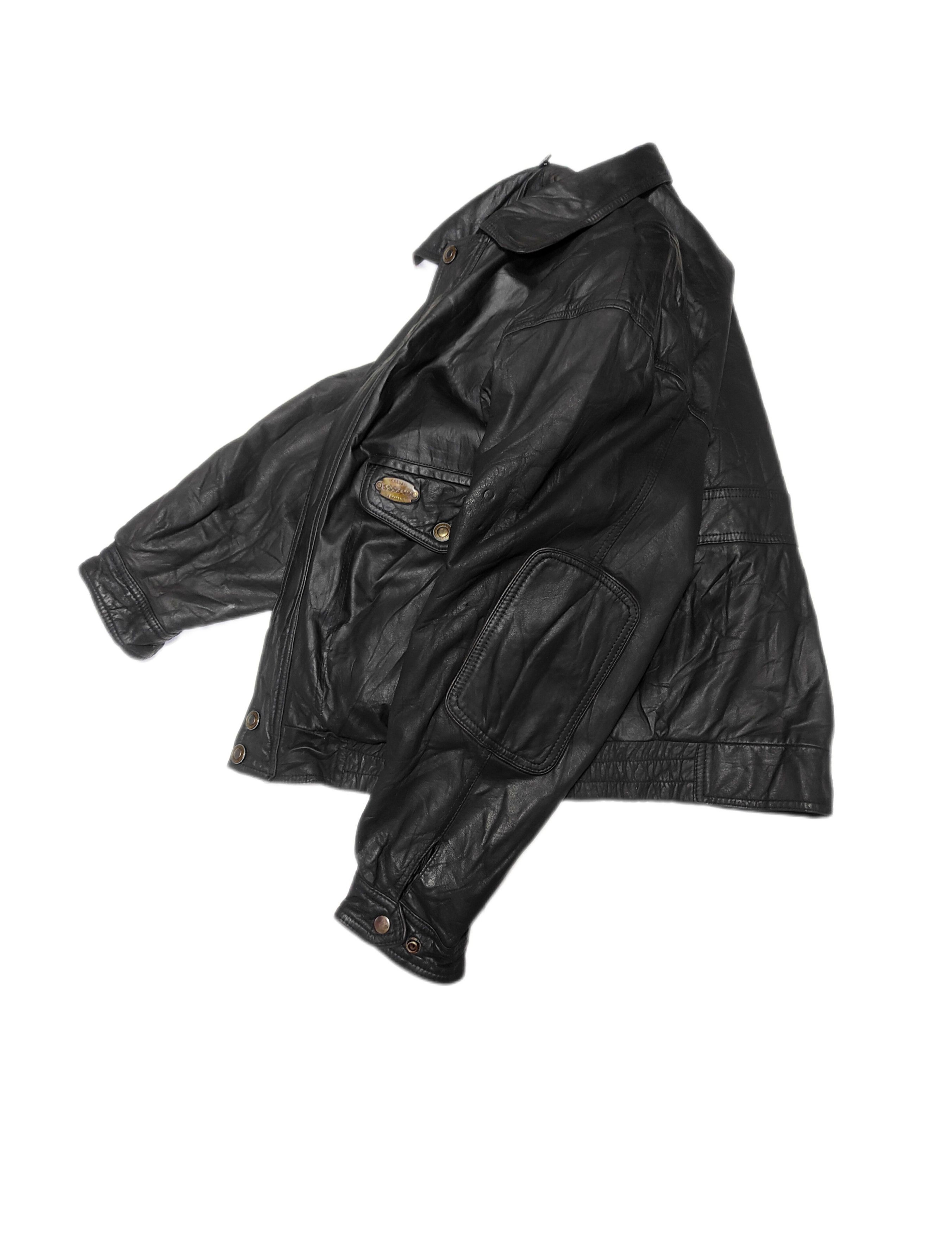 Adidas Rare Adidas 1989 Classic Genuine Leather Bomber Jacket Size US M / EU 48-50 / 2 - 7 Thumbnail