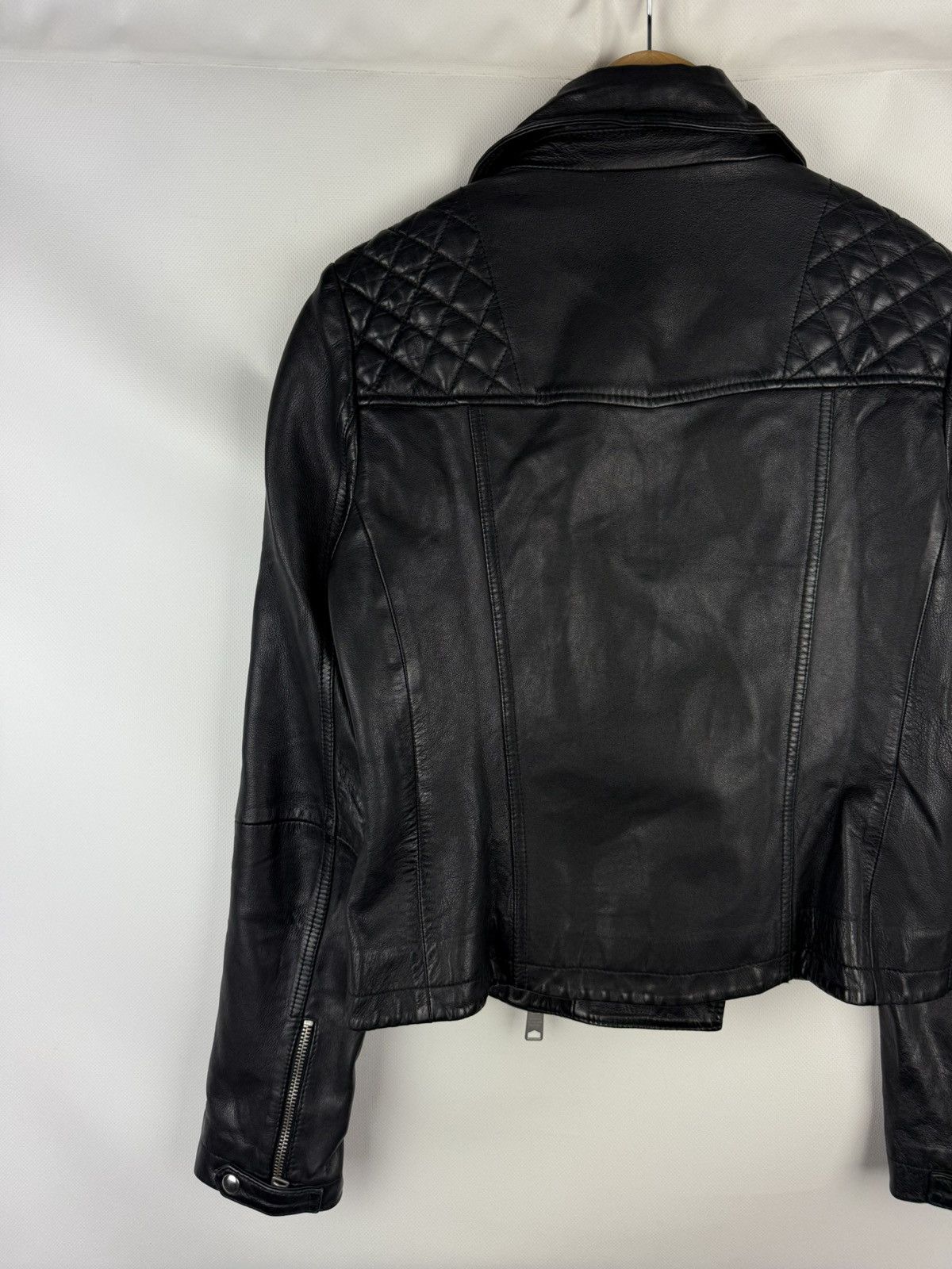 Allsaints Allsaints Catch Biker Ladies Leather Full Zip Jacket Size M / US 6-8 / IT 42-44 - 14 Thumbnail