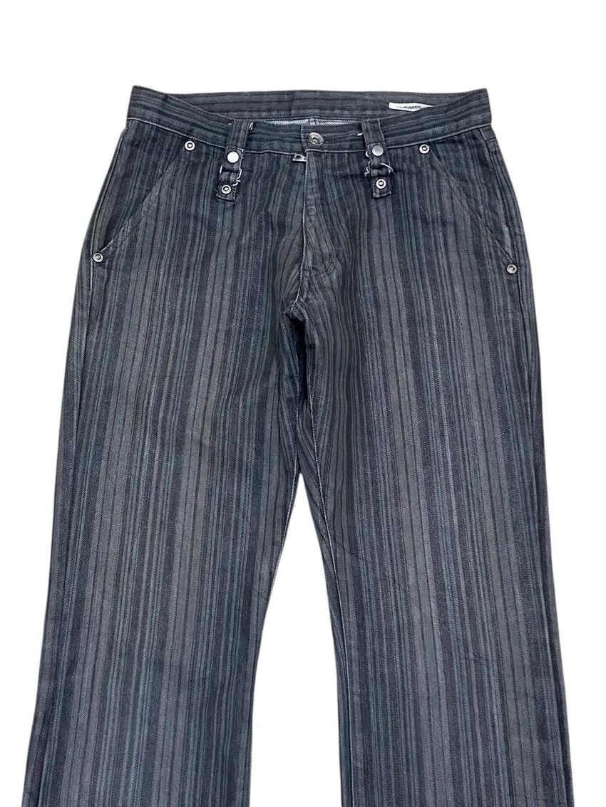 semanticdesign Semantic Design Denim Striped Flared Pants Size US 29 - 11 Thumbnail