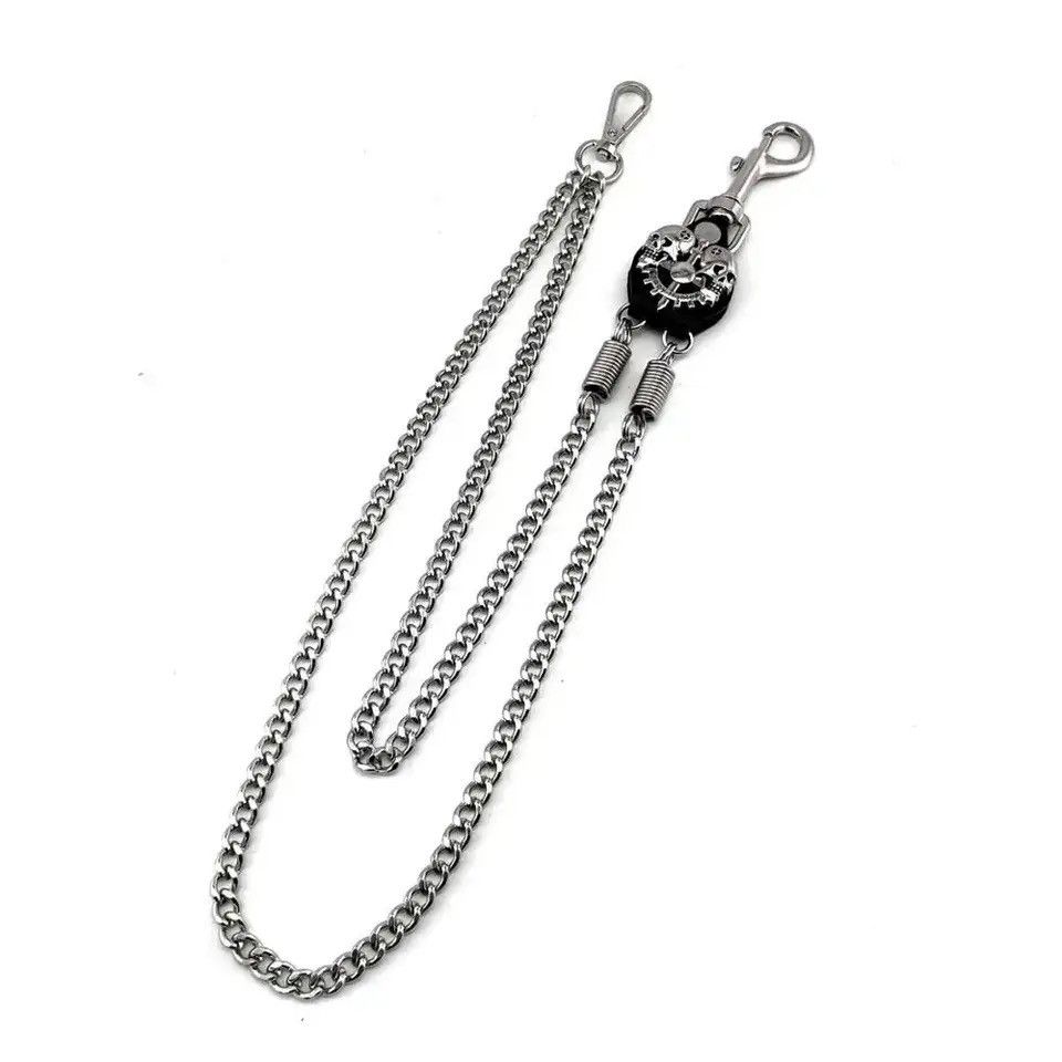 Other Skull tow Lines Biker Punk Rocker Pant Keychain Wallet Chain Size ONE SIZE - 3 Thumbnail