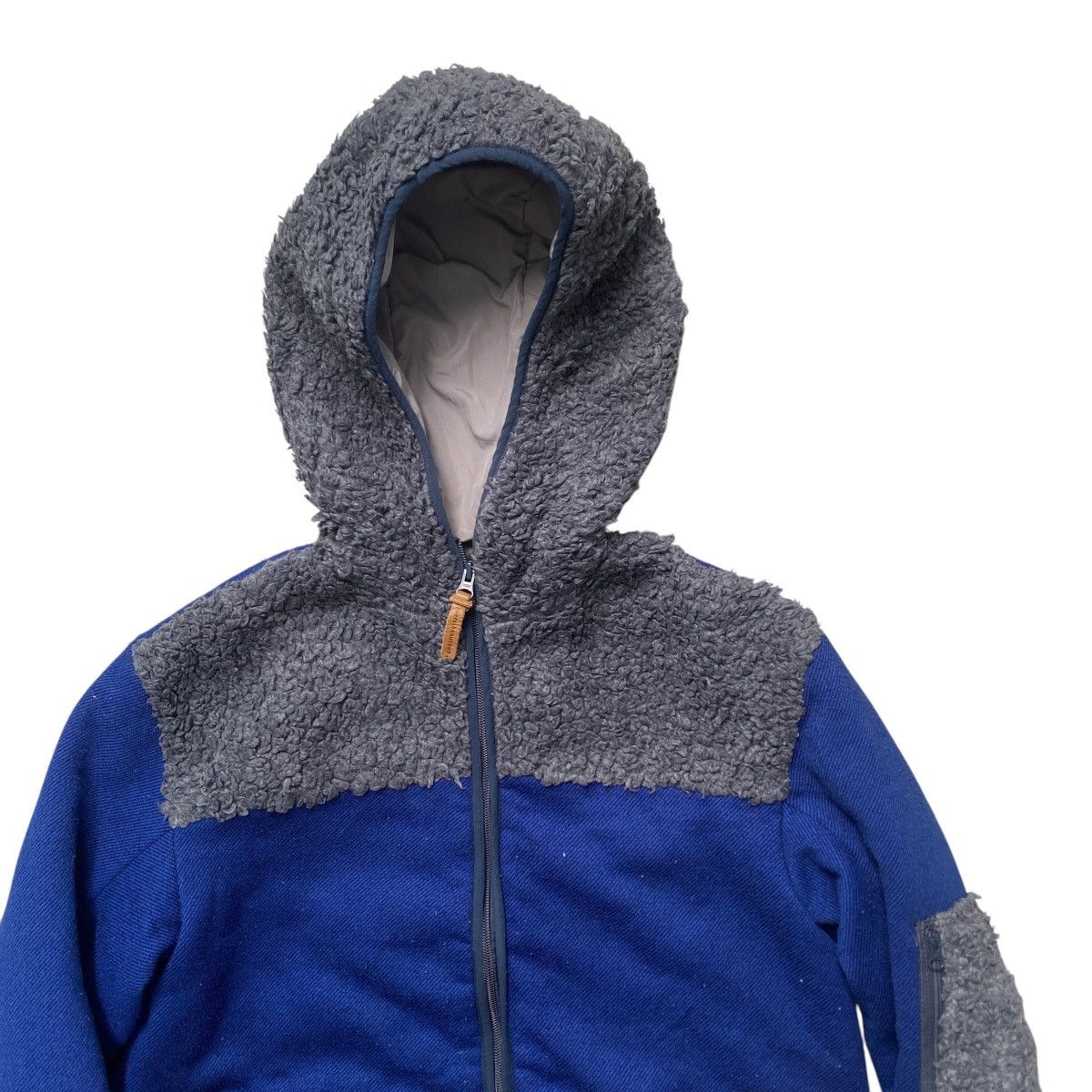 Issey Miyake × Japanese Brand × mercibeaucoup Mercibeaucoup Hybrid Fleece Hoodie Two Tone Jacket Size M / US 6-8 / IT 42-44 - 2 Thumbnail