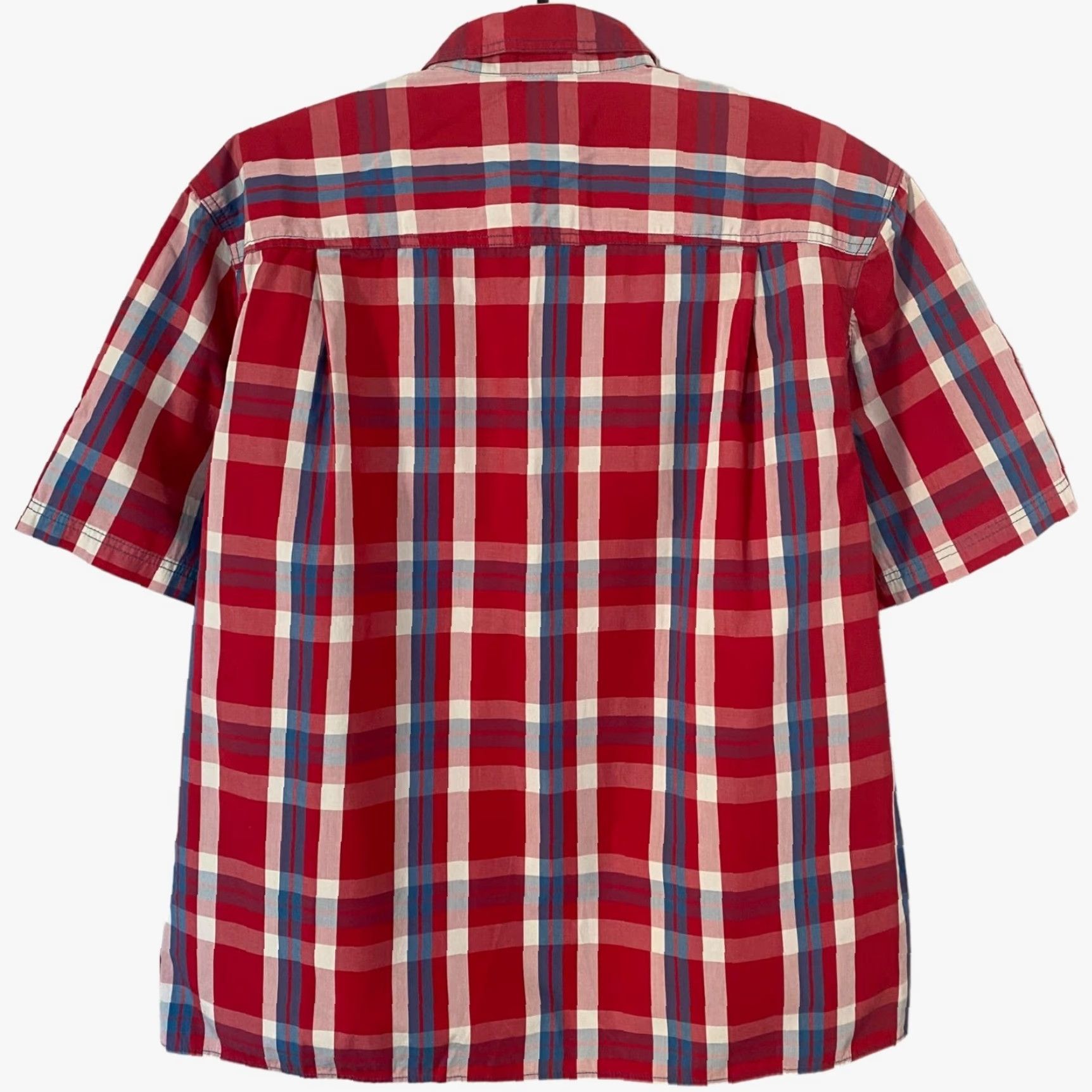 Duluth Trading Company Duluth Trading Co. Button Down Shirt Mens XL Red Plaid Short Sleeve Work Pocket Shirt Size US XL / EU 56 / 4 - 4 Thumbnail