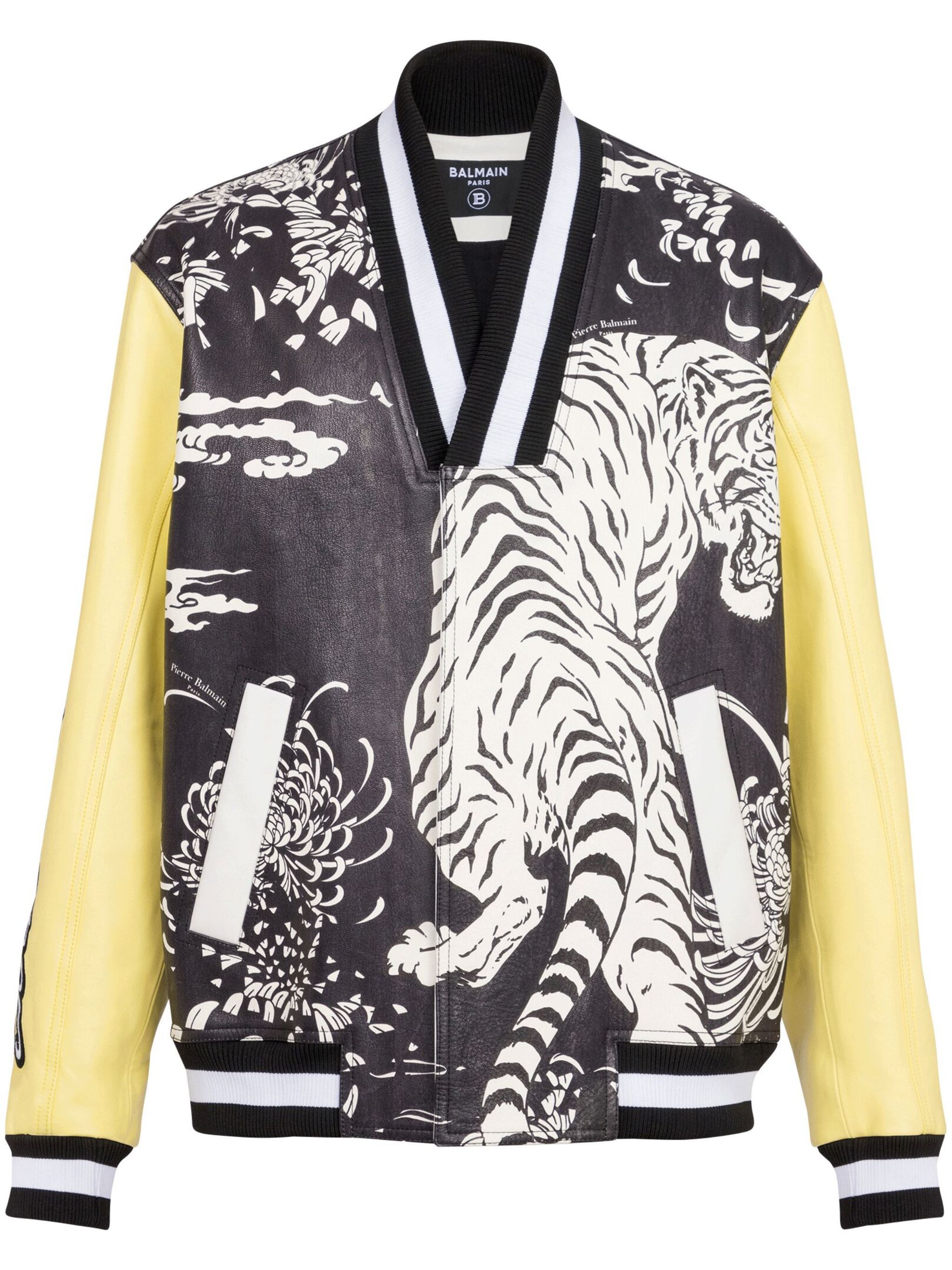 Balmain o1s1wg110125 Leather Jacket in Multicolor Size US M / EU 48-50 / 2 - 1 Thumbnail