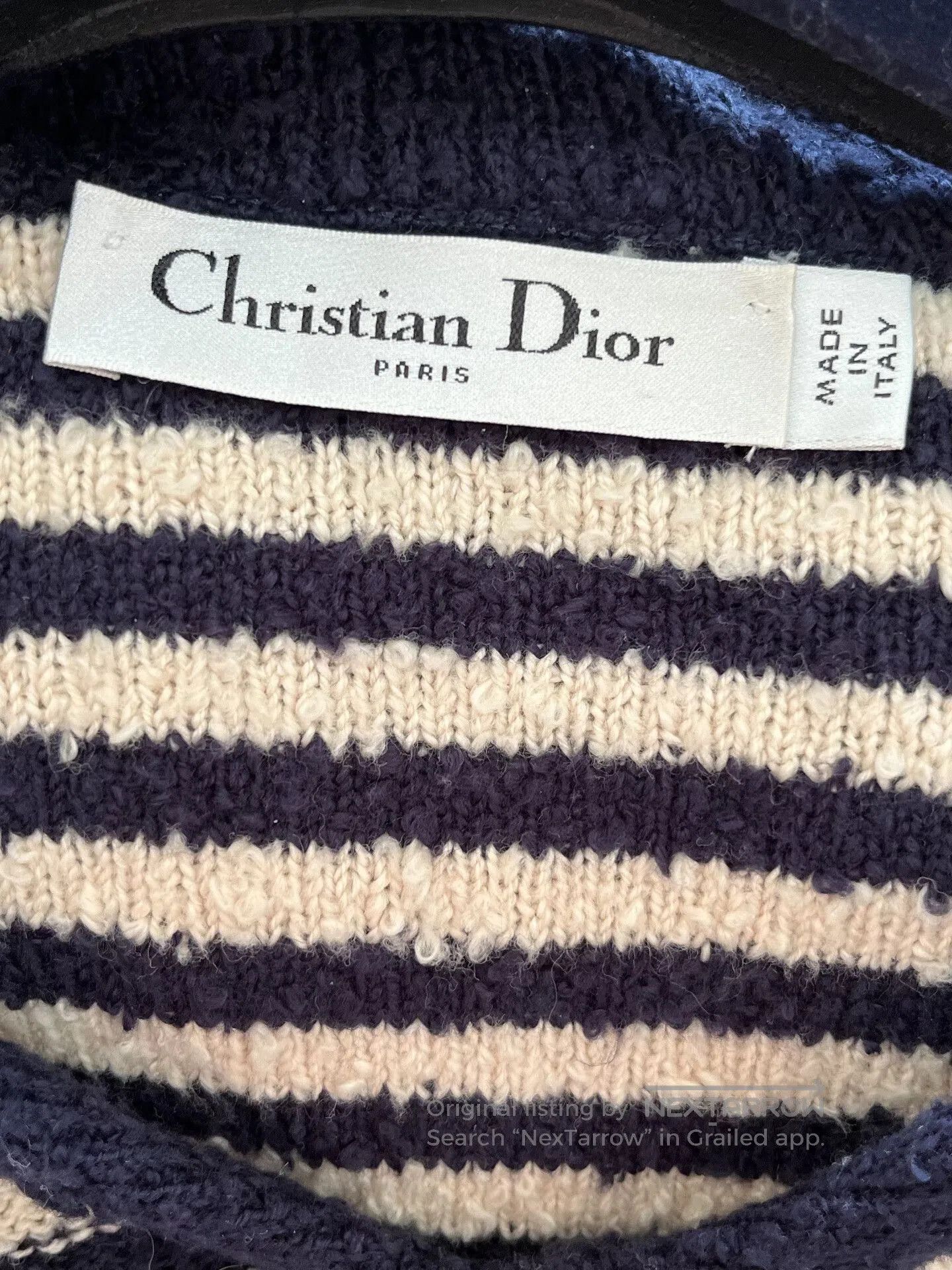 Dior Dior Navy Collar Top. Size M / US 6-8 / IT 42-44 - 3 Thumbnail