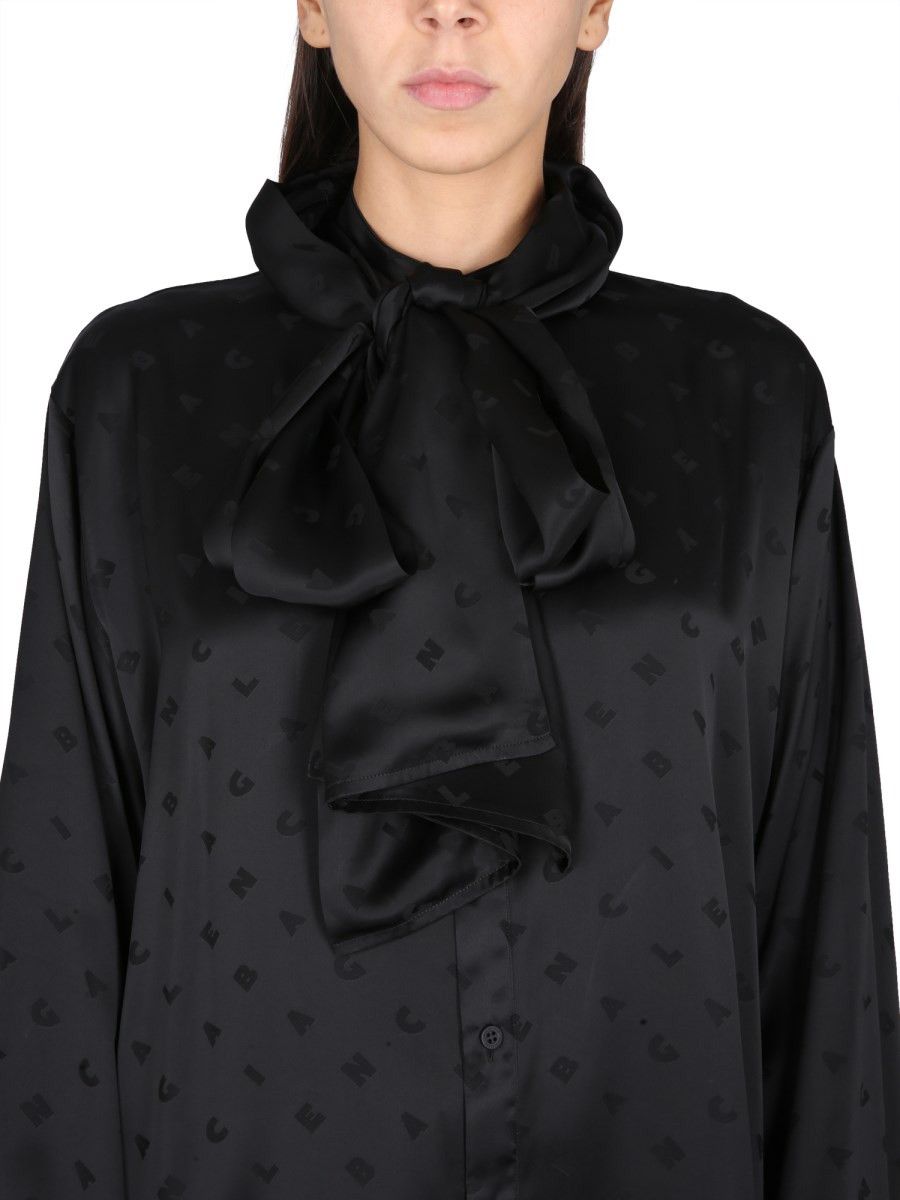 Balenciaga o1y0625 Patterned Shirt in Black Size XS / US 0-2 / IT 36-38 - 2 Thumbnail