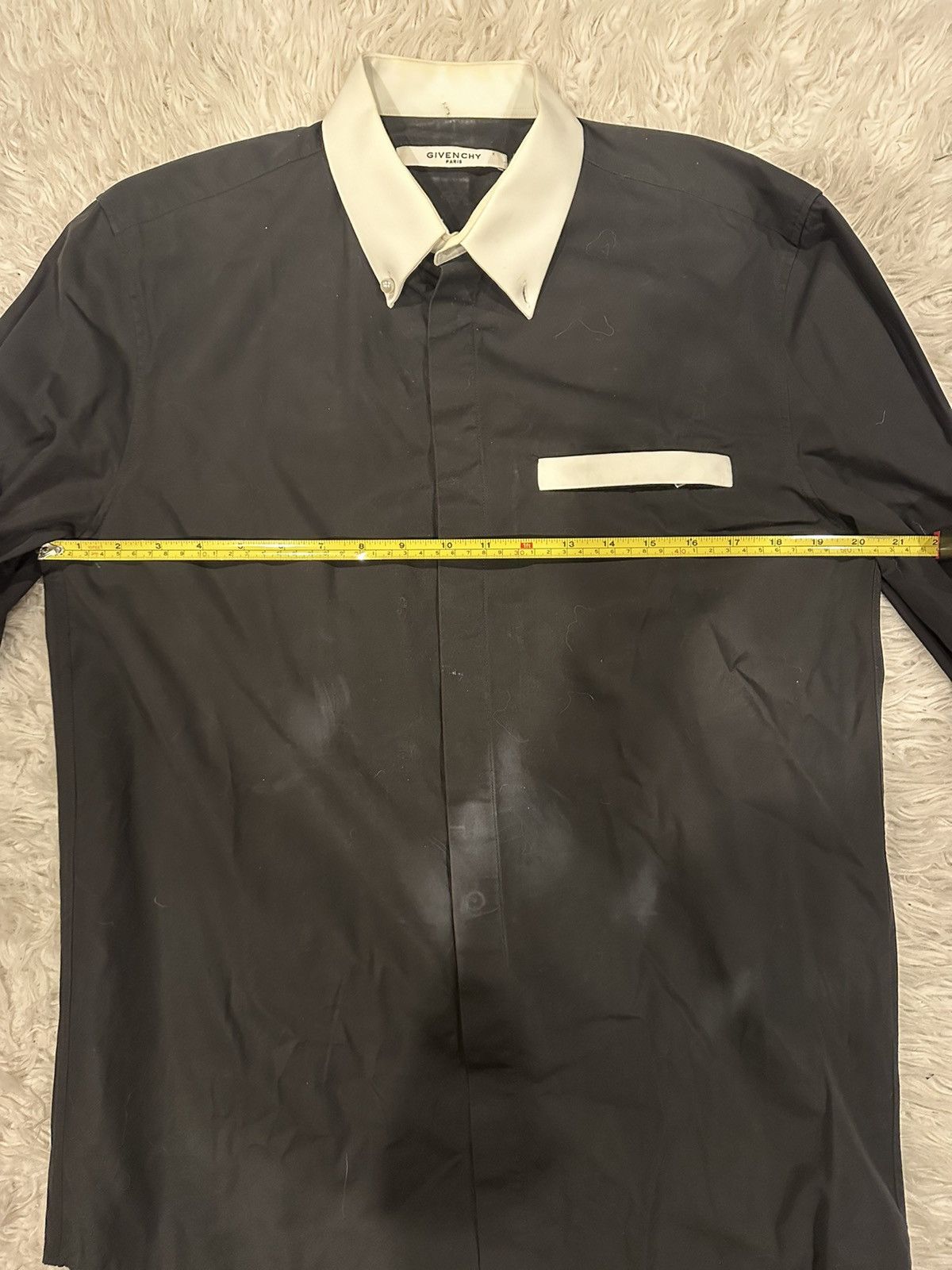 Givenchy Givenchy Mens Pearl Button Up Size US L / EU 52-54 / 3 - 6 Thumbnail