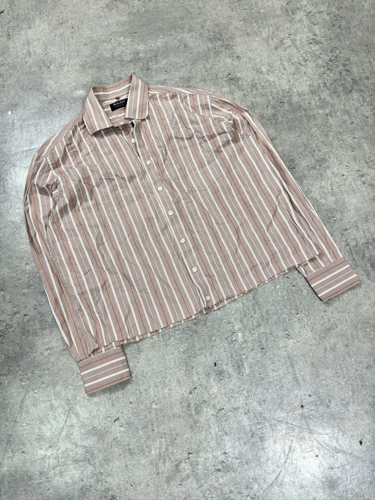Japanese Brand ᶠᵃⁿᶜʸᵍᵘʸBOXY Suit Shirt Vintage Cropped Button Up 90s 80 Size US M / EU 48-50 / 2 - 1 Thumbnail