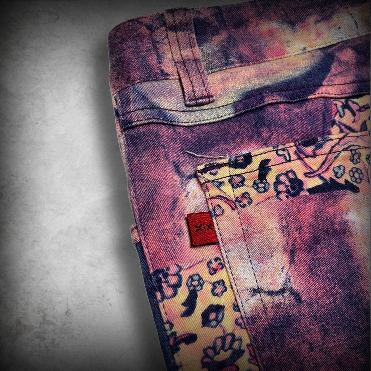 Other XIX Art Patchwork Pants Flare Korean Brand W 29 Size US 29 - 9 Thumbnail