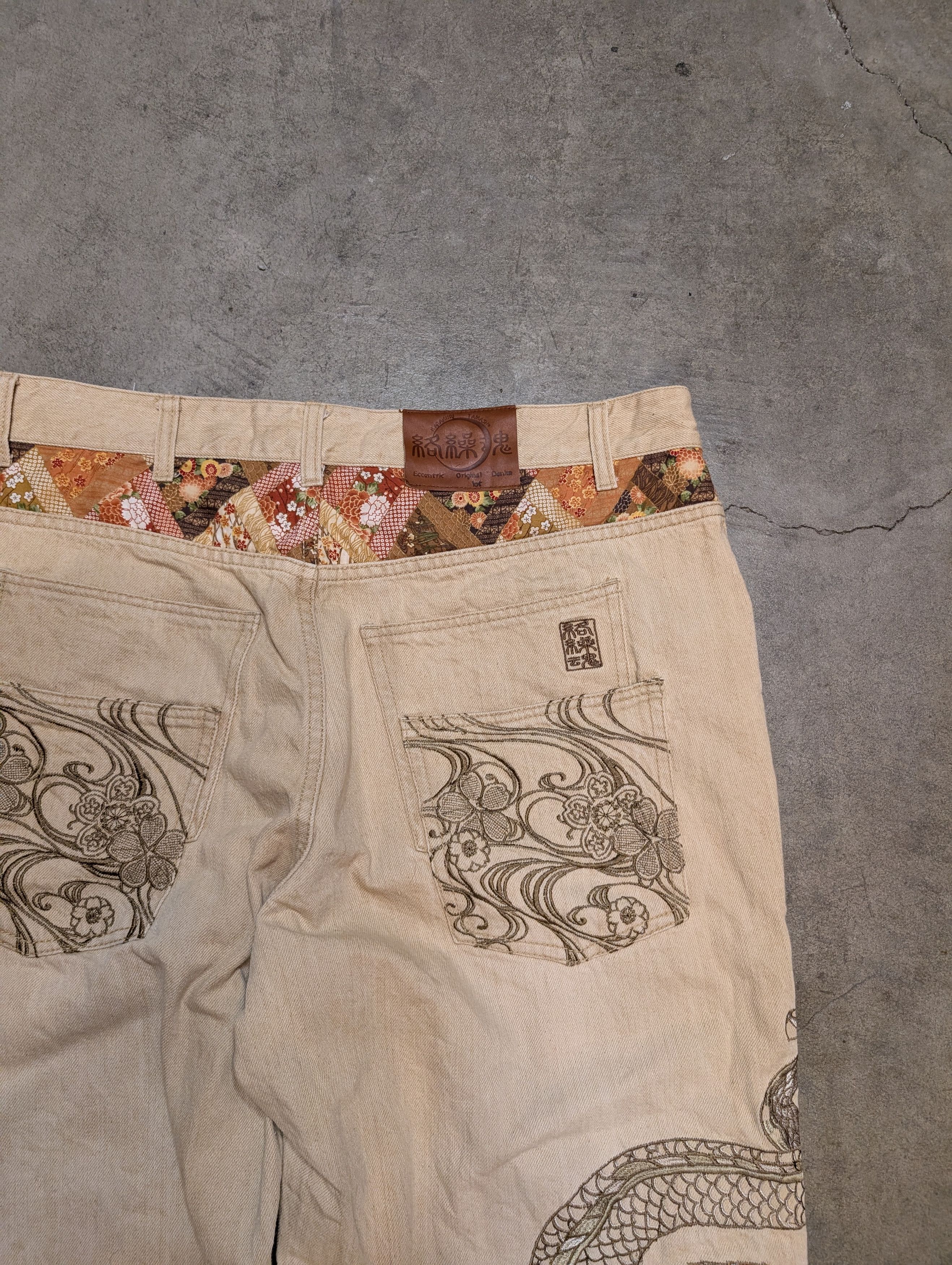 Other Karakuri Snake Embroidered Denim Jeans Size US 42 / EU 58 - 4 Thumbnail