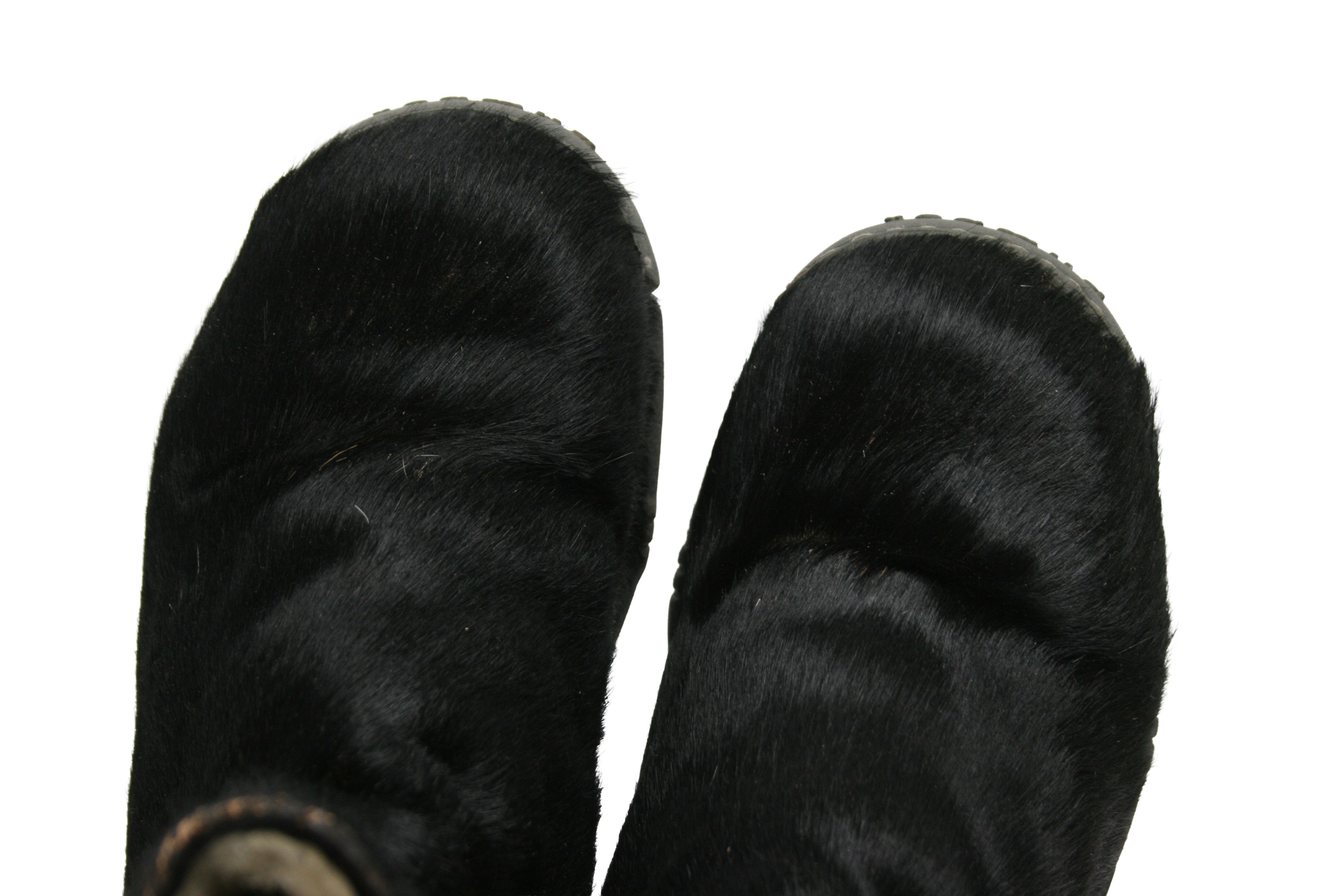 Japanese Brand Bumper 00S Y2K Pony Hair Fur Zip Chewbacca Boots Vintage Size US 7 / IT 37 - 6 Thumbnail