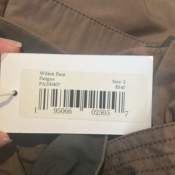 Ulla Johnson NEW ULLA JOHNSON Willett pant in fatigue sz 2 Size 26" / US 2 / IT 38 - 4 Thumbnail