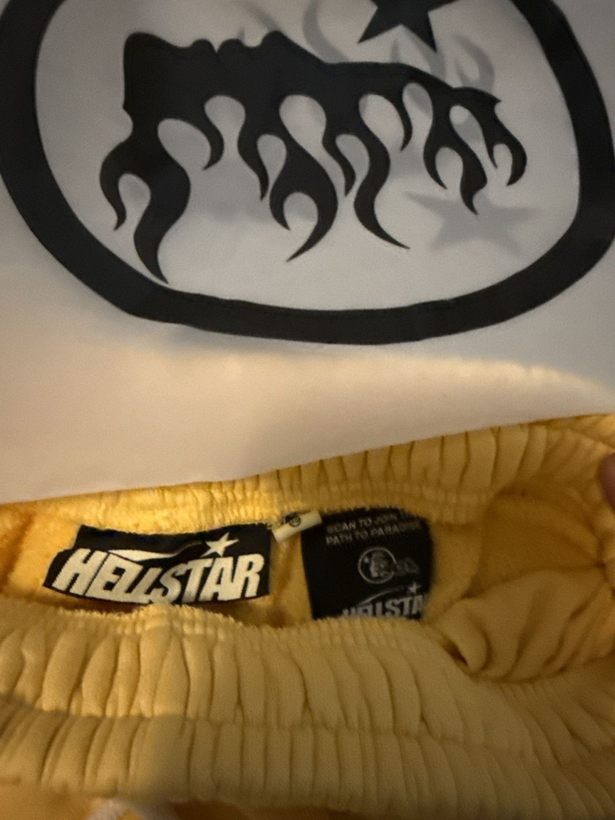 HELLSTAR 🔥Brand new, 100% authentic Hellstar Yellow Flame size XS 🔥 Size US 29 - 3 Thumbnail