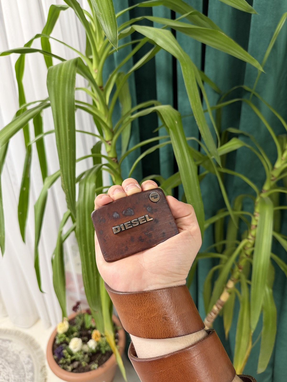 Diesel Diesel Belt vintage opium brown Size 36 - 2 Thumbnail