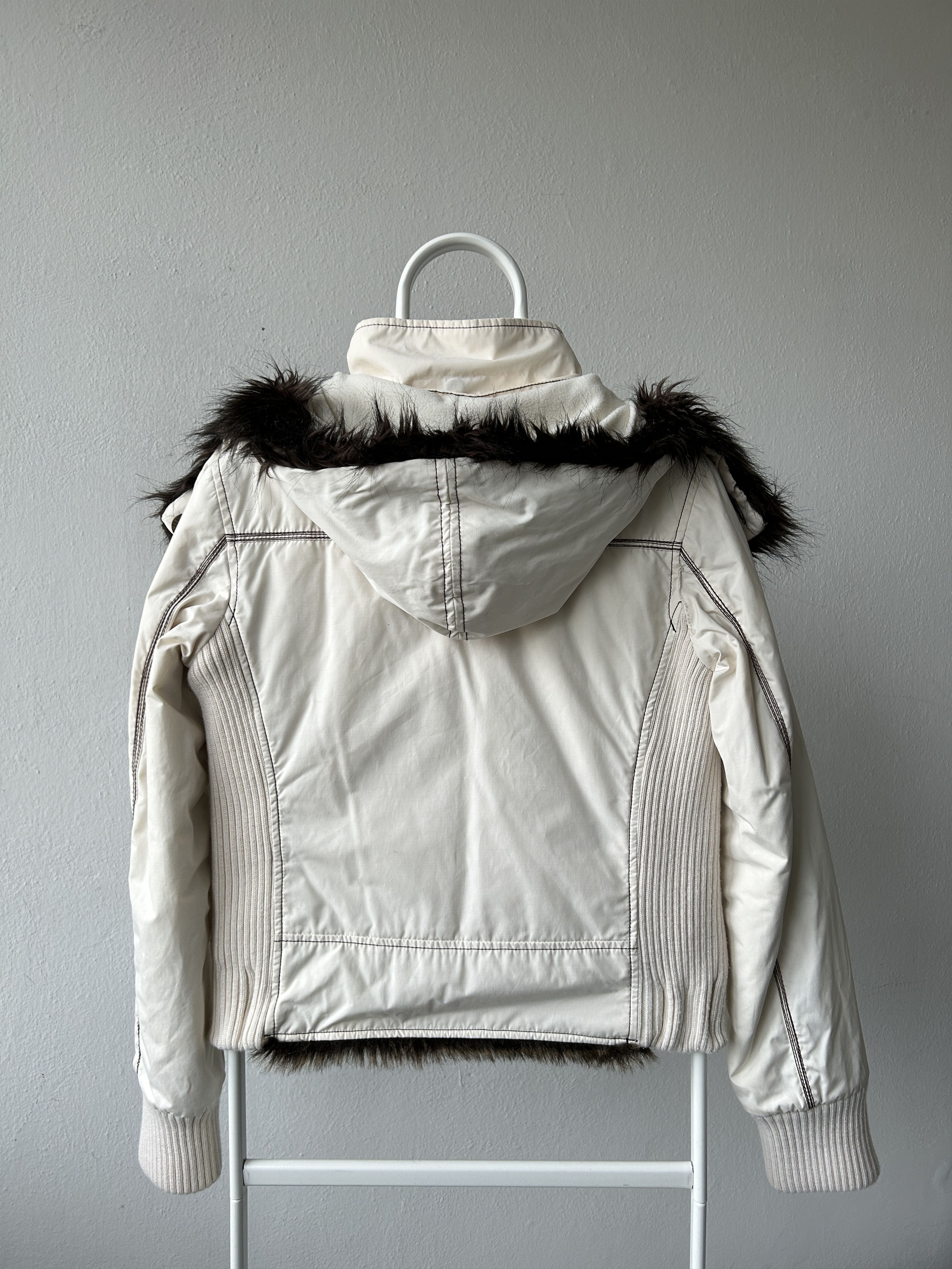 Miss Sixty Archive y2k Miss Sixty faux fur lined hooded bomber Size XL / US 12-14 / IT 48-50 - 4 Thumbnail