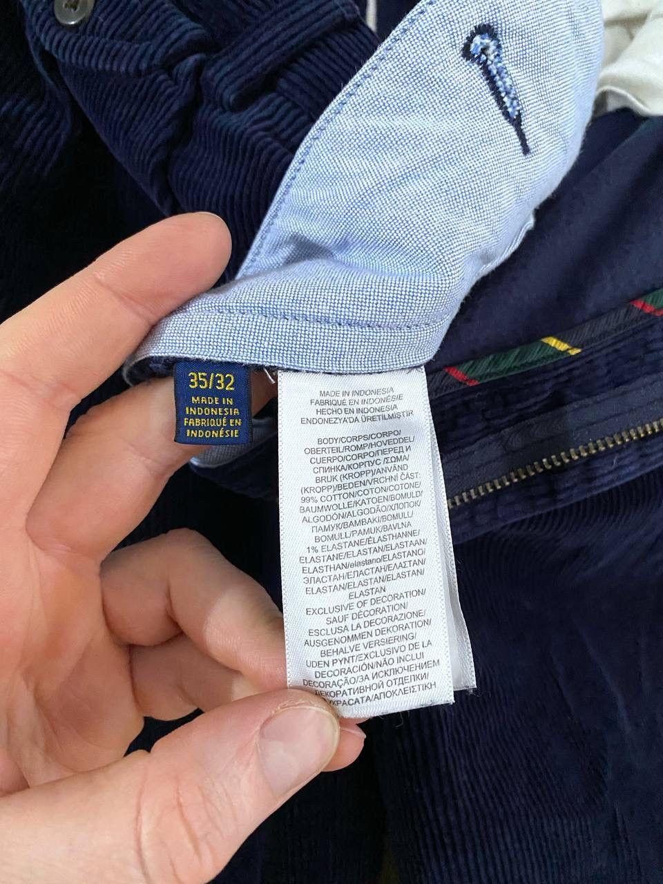 Polo Ralph Lauren Polo Ralph Lauren Men's Pleated Baggy Corduroy Pants W35/L27 Size US 35 - 19 Thumbnail