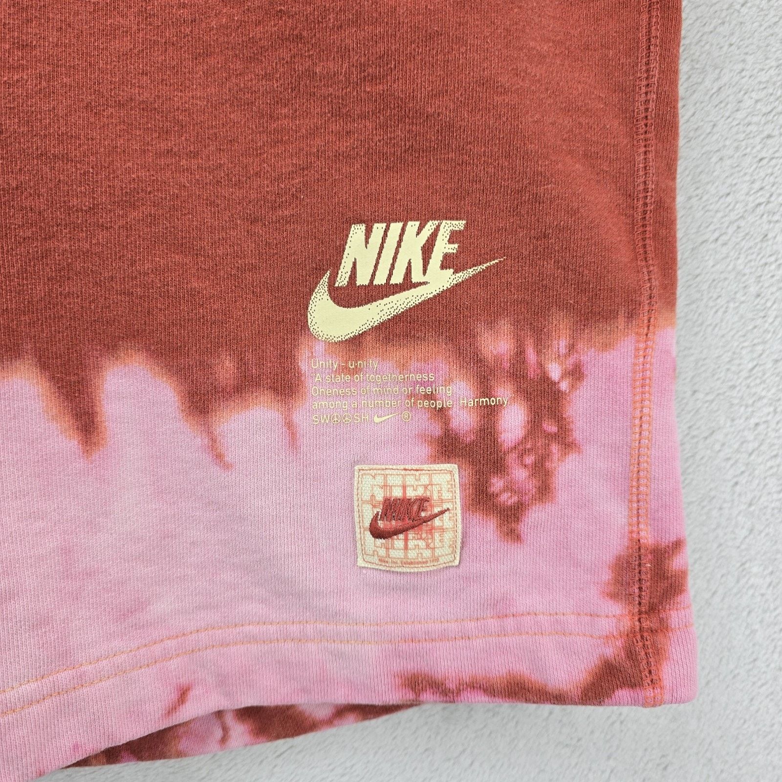 Nike Nike Sportswear French Terry Peace Shorts Mens Small Orange Size US 30 / EU 46 - 2 Thumbnail