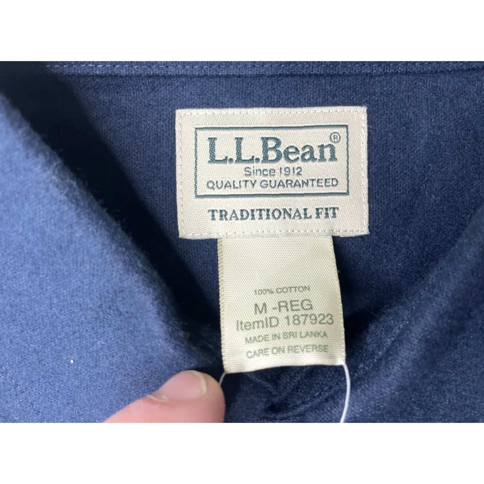 Vintage NEW LL Bean Men’s Chamois Button Up Shirt Flannel Blue Medium Traditional Fit Size US M / EU 48-50 / 2 - 4 Thumbnail