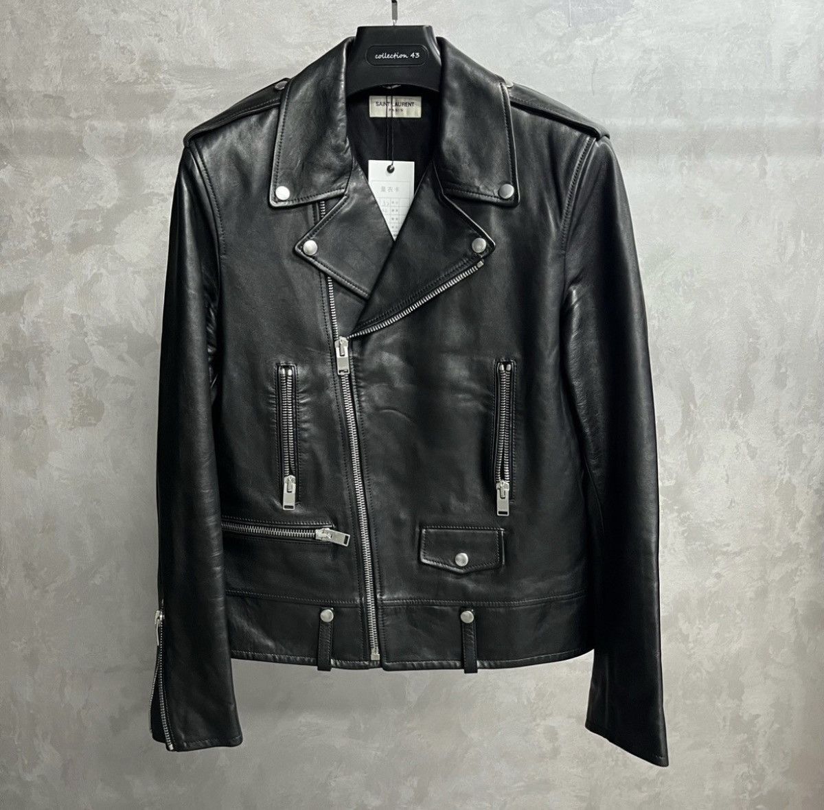 Saint Laurent Paris Saint Laurent 2017 Leather Jacket in size52-2505 Size US L / EU 52-54 / 3 - 1 Thumbnail