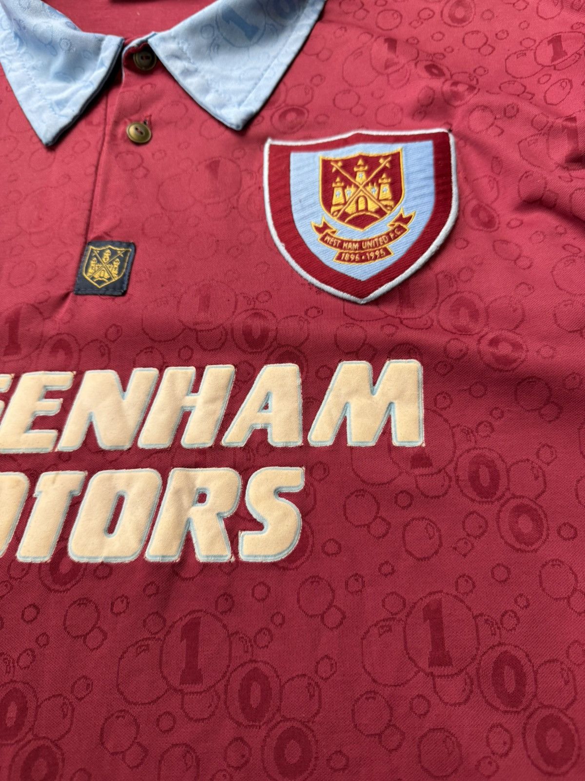 Umbro Vintage Umbro WEST HAM UNITED Centenary Shirt 1995-97 Size US M / EU 48-50 / 2 - 17 Thumbnail