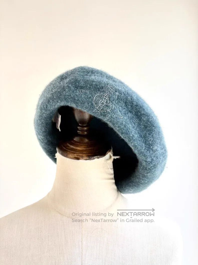 Vivienne Westwood Vivienne Westwood Grey-Blue Saturn Embroidery Size ONE SIZE - 1 Thumbnail