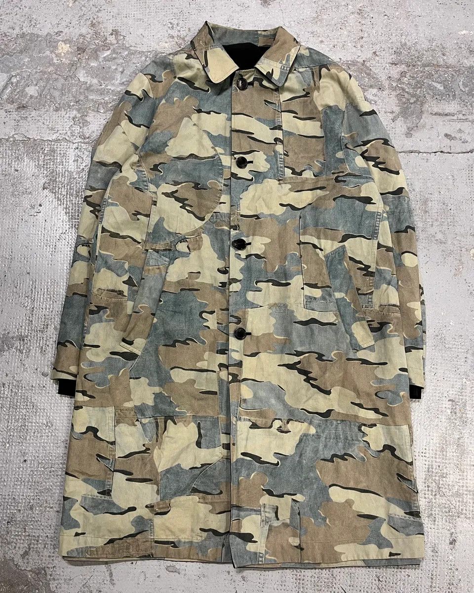 Dries Van Noten SS2017 Dries Van Noten Black & Camo Reversible Trench Coat Size US M / EU 48-50 / 2 - 7 Thumbnail