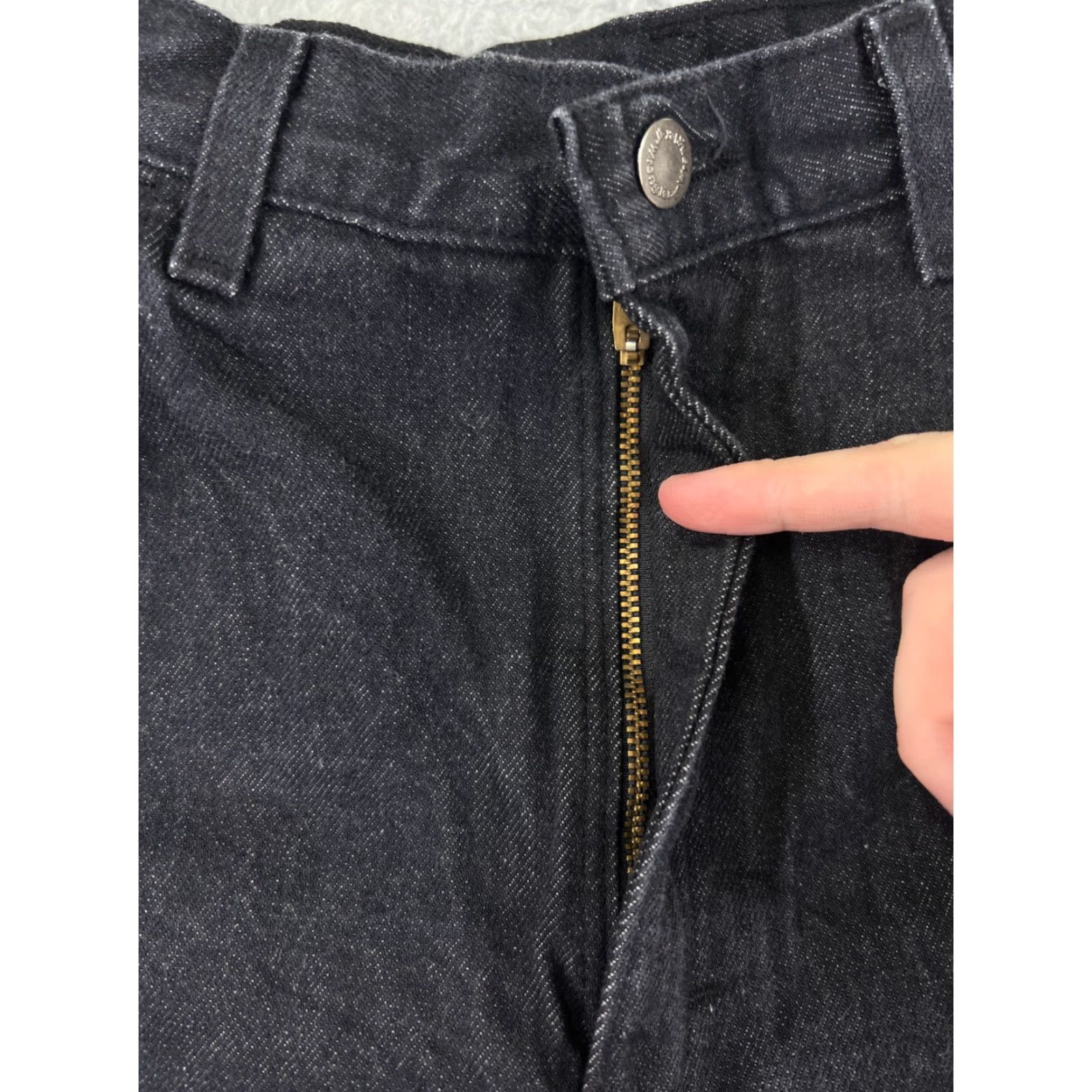 Wrangler VINTAGE Wrangler Jeans Women 12 Black Denim Cotton Blend Stretch 5-Pocket Design Wrangler Size 34" / US 12 / IT 48 - 6 Thumbnail