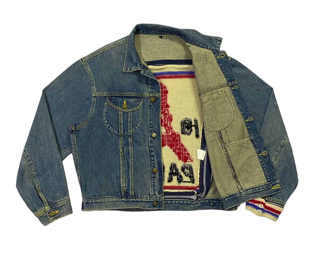 Hysteric Glamour Hysteric Glamour Paris Knit Patch Elfen Logo Denim Jacket Size US L / EU 52-54 / 3 - 24 Thumbnail