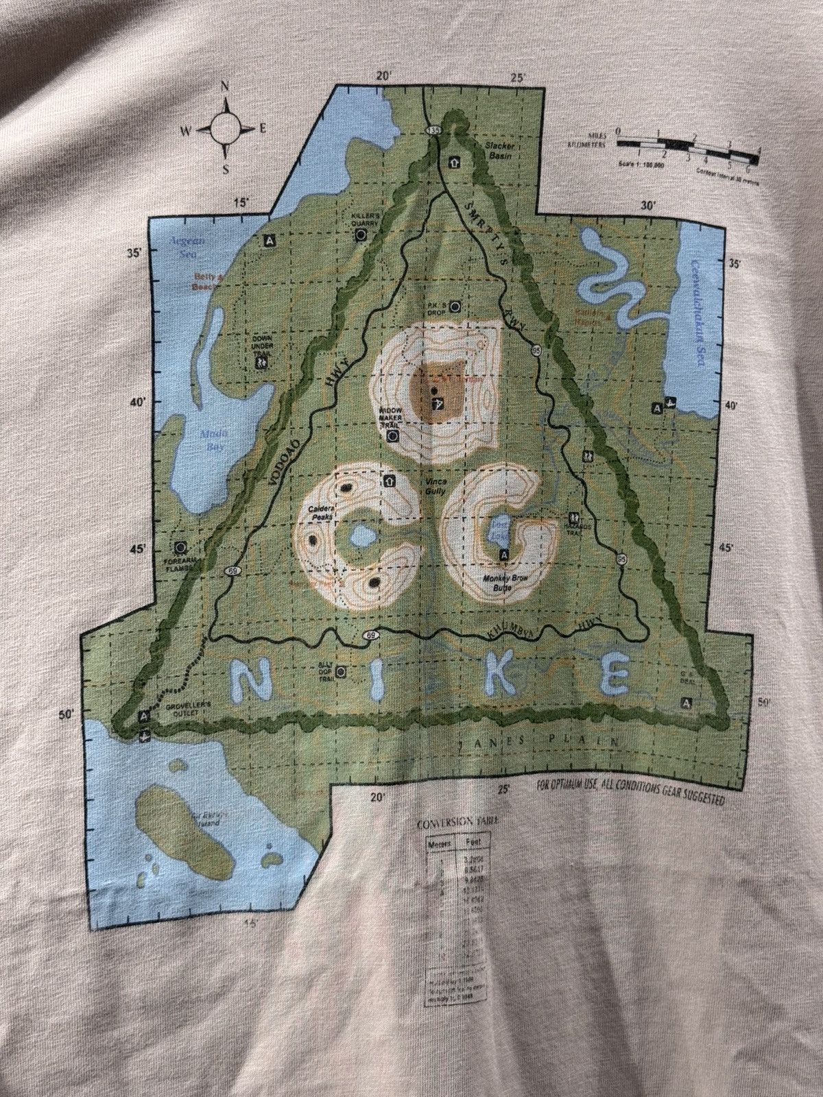 Nike Vintage Nike ACG 90's "Map" T-shirt Size US M / EU 48-50 / 2 - 4 Thumbnail