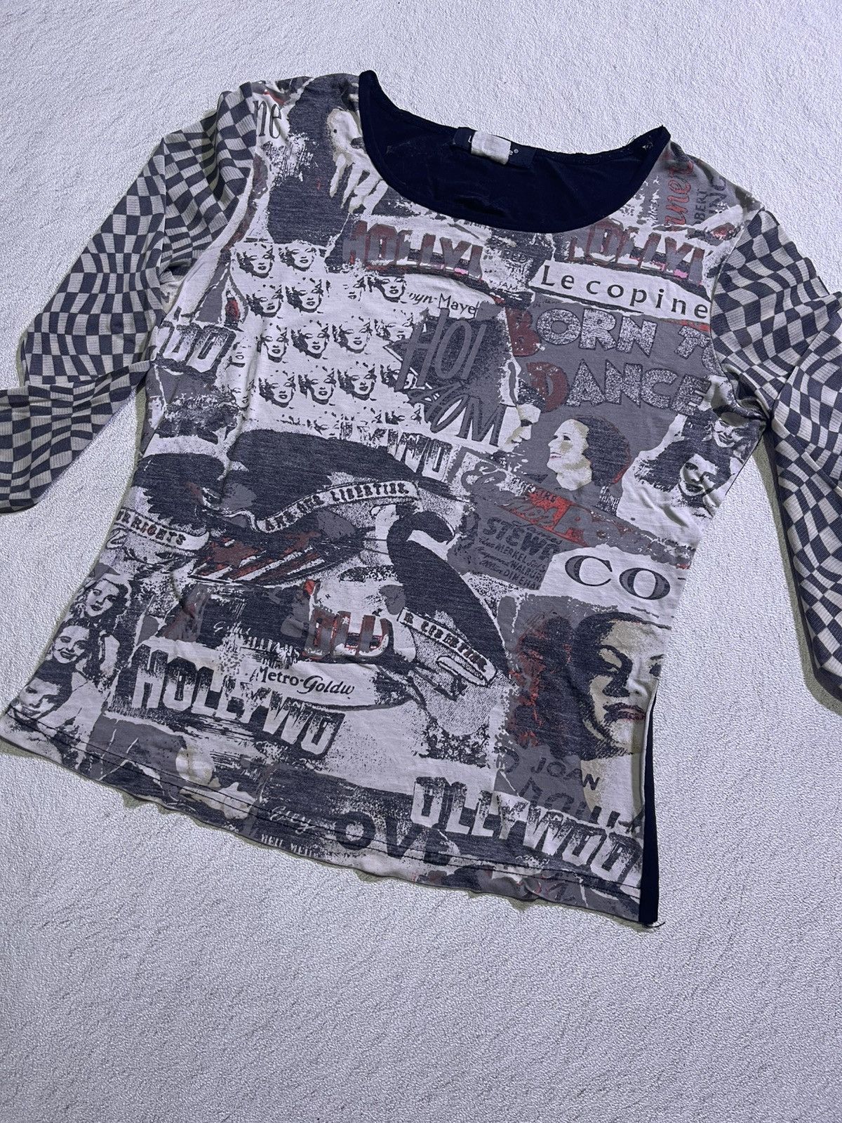 Hysteric Glamour Y2K LE.COPINE IFSIXWASNINE STYLE FULL PRINT MOTIF TSHIRT Size US M / EU 48-50 / 2 - 3 Thumbnail