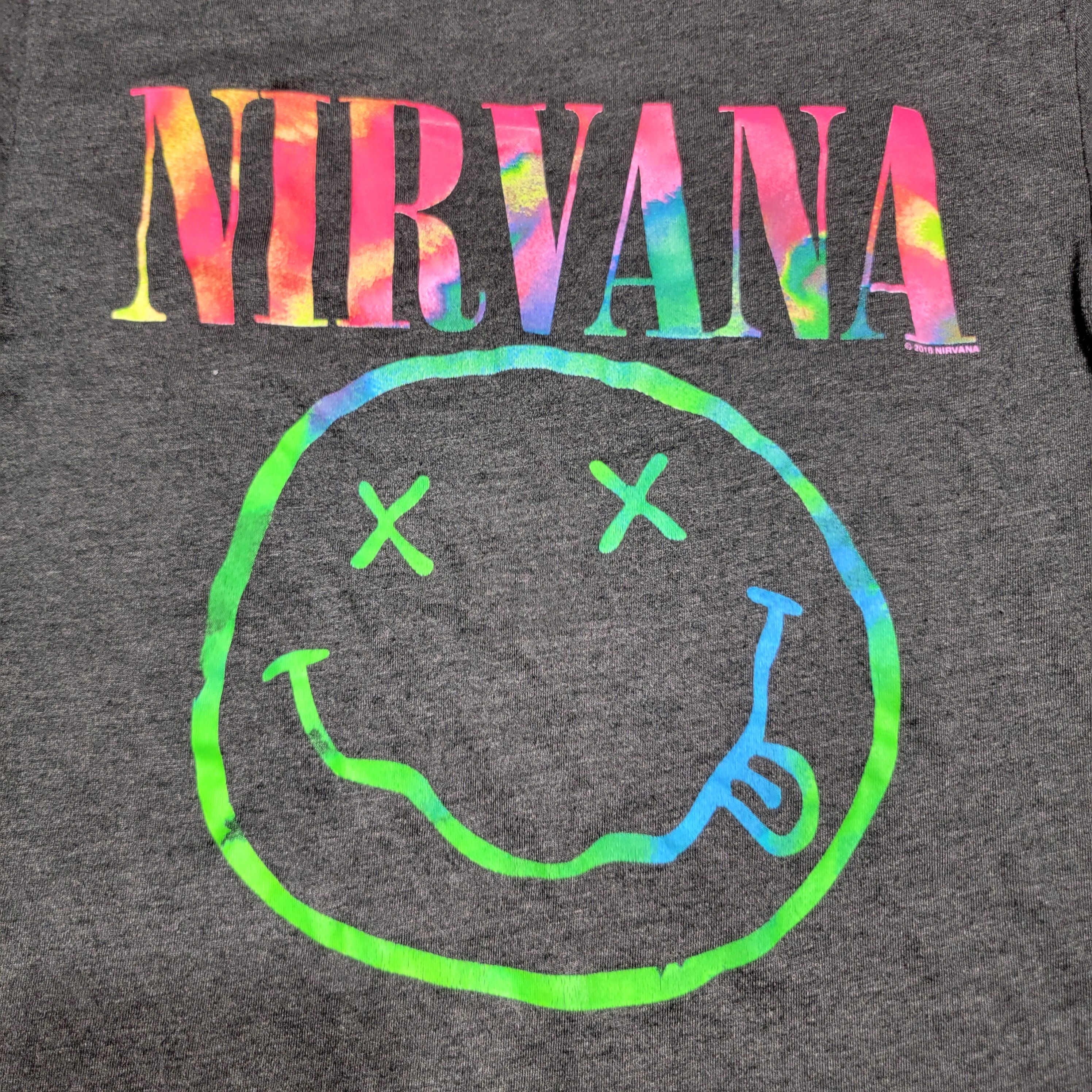 Nirvana Nirvana Graphic SS Tee Red & Green Swirl Smile - Size XS Size XS / US 0-2 / IT 36-38 - 2 Thumbnail