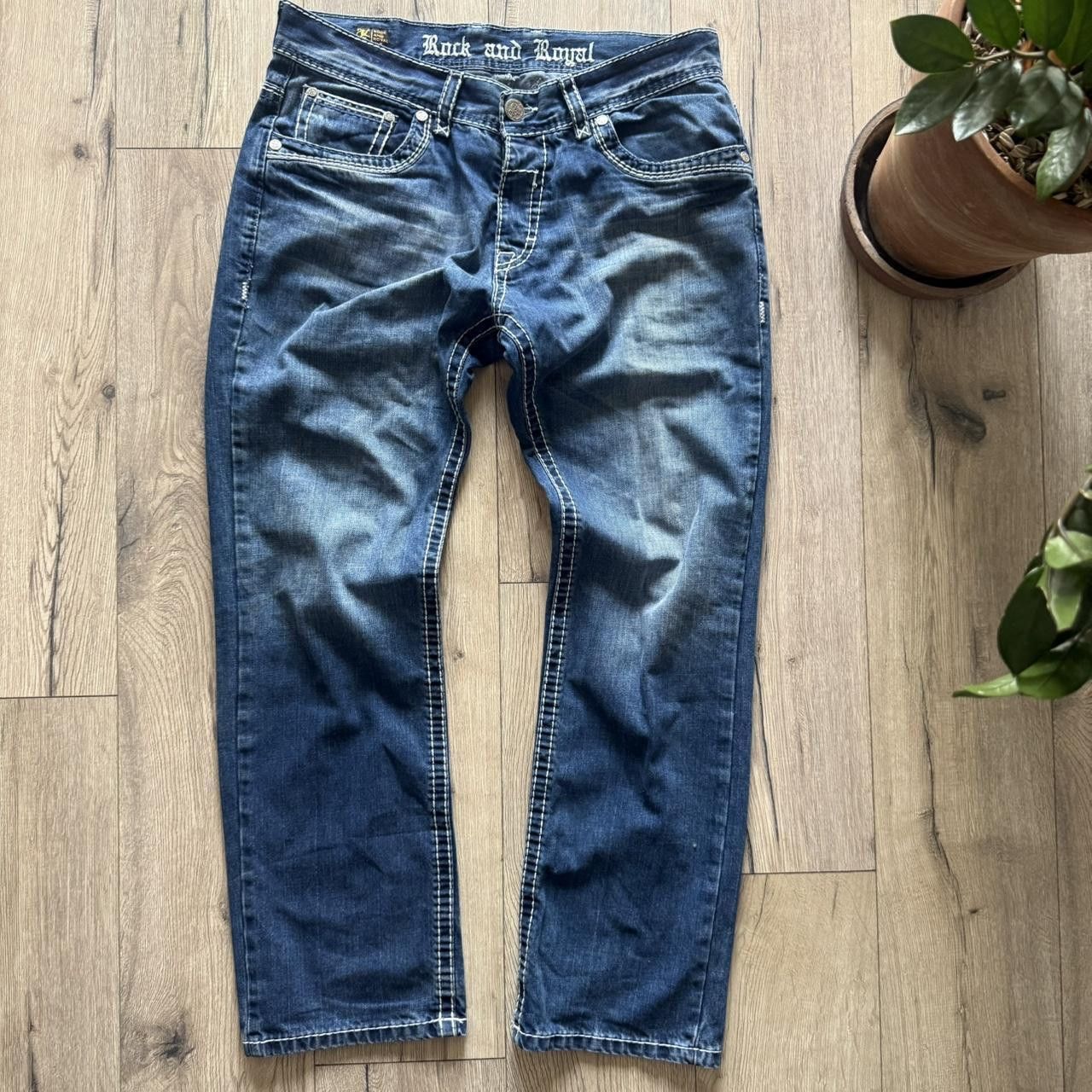 Vintage Rock Revival Fat Stitch Vintage 2000s Bottoms Size US 34 / EU 50 - 4 Thumbnail
