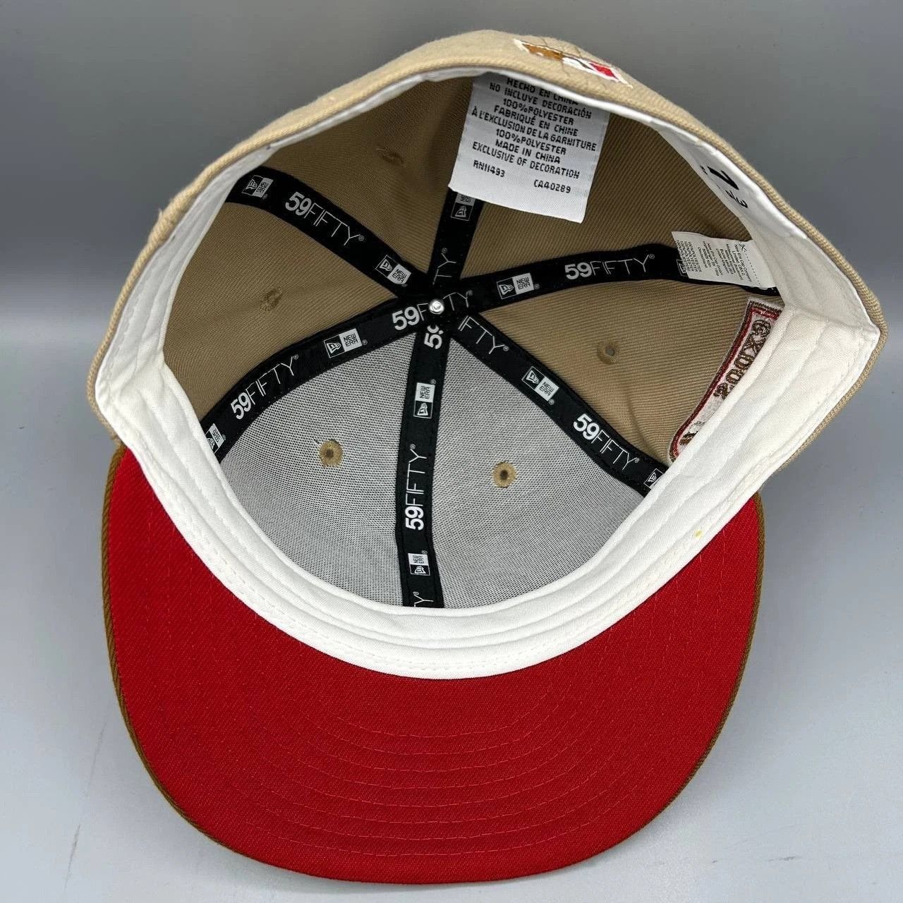 New Era Montreal Expos Hat Men 7 3/8 Beige Brown MLB Fitted Cap Size ONE SIZE - 2 Thumbnail