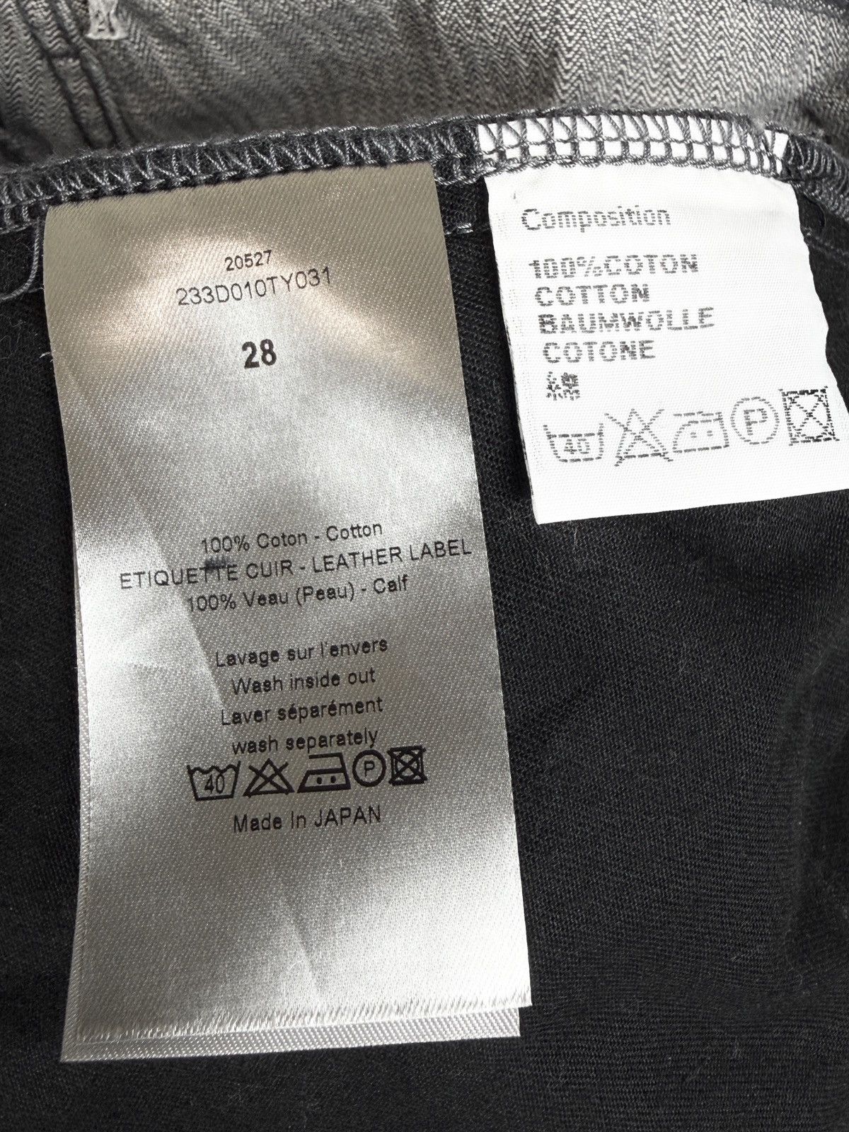 Dior Dior Homme Gray Hickory Striped Skinny Denim Jeans KVA Size US 28 / EU 44 - 8 Thumbnail