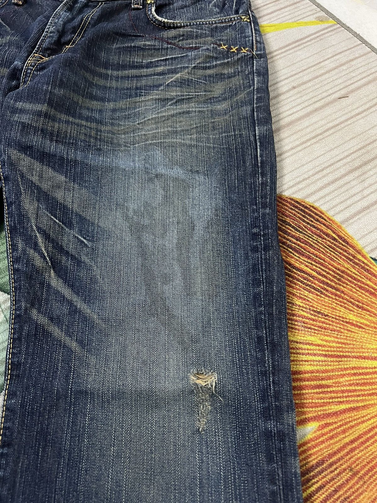 Japanese Brand × Lee × Vintage VINTAGE LEE RIDER DISTRESSED FLARE JEANS JAPAN Size US 33 - 3 Thumbnail