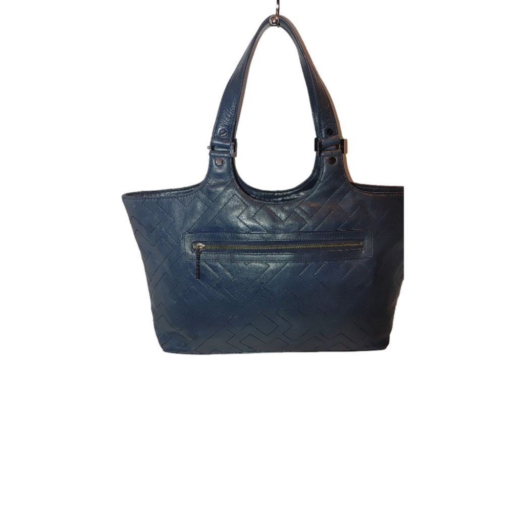 Tory Burch Tory Burch T Monogram Quilted Leather Bag in Blue Slate Size ONE SIZE - 2 Thumbnail