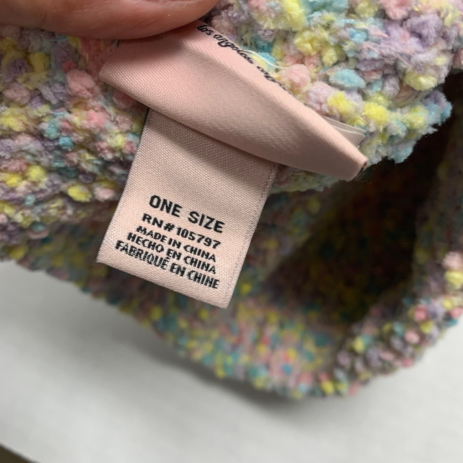 Juicy Couture Juicy Couture Womens OS Pastel Colorful Pom Pom Beanie Size ONE SIZE - 6 Thumbnail