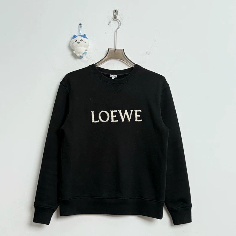 Loewe LOEWE Black embroidered letter logo sweater Size S / US 4 / IT 40 - 1 Thumbnail