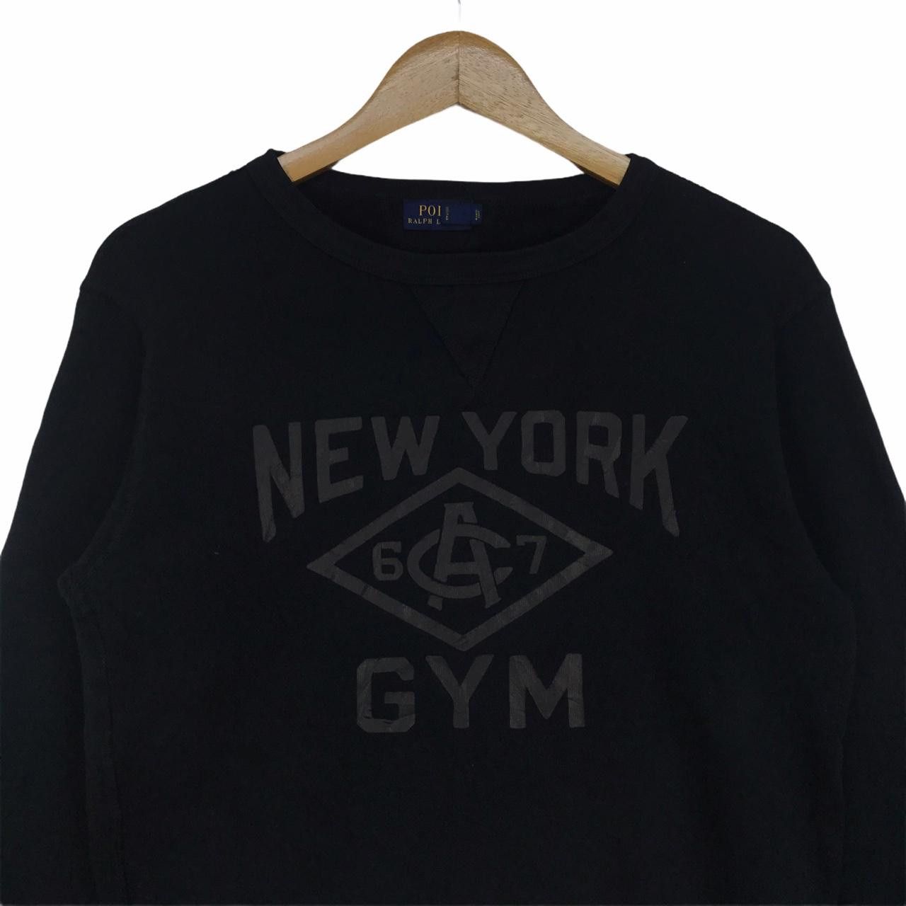 Polo Ralph Lauren Vtg POLO Ralph Lauren New York Gym Crewneck Sweatshirt Size L / US 10 / IT 46 - 2 Thumbnail