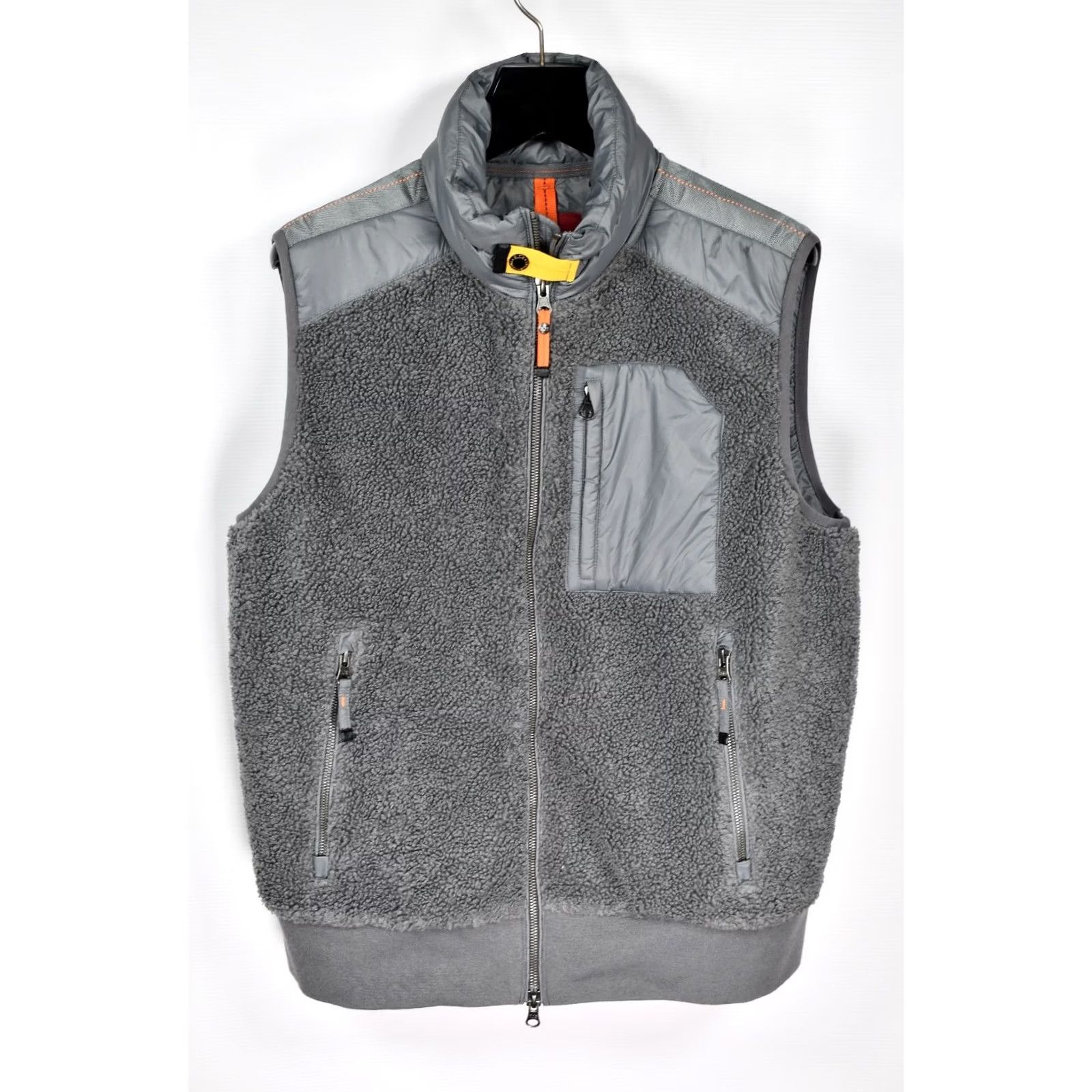 Parajumpers PARAJUMPERS VEST SELKUP POWER FLEECE VEST L MEN Gray 90% DOWN 10% FEATHER ZIP Front Logo 2021 Size US L / EU 52-54 / 3 - 7 Thumbnail