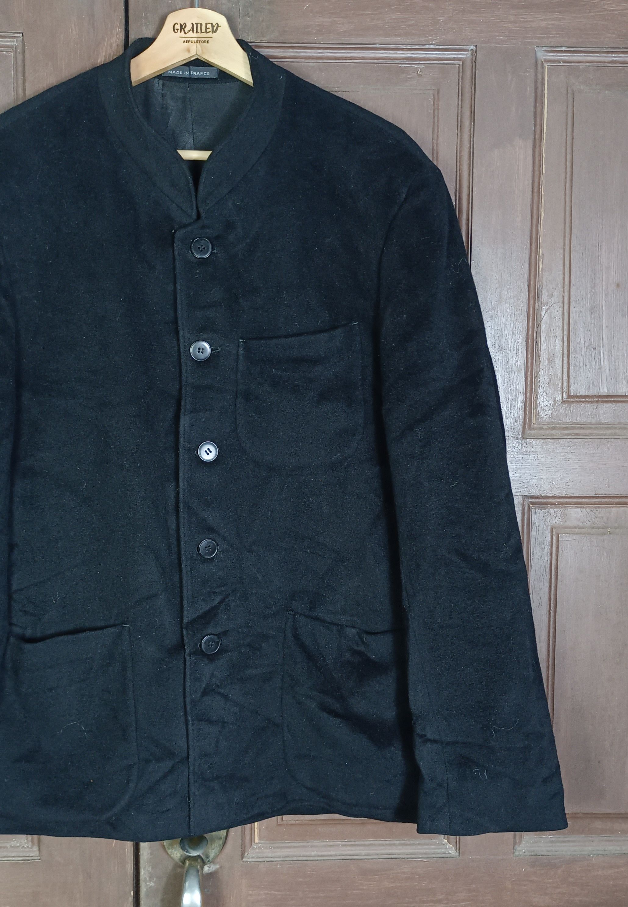 agnes b. Vintage💥 Agnes b. Homme Man Wool Jacket Size US L / EU 52-54 / 3 - 5 Thumbnail