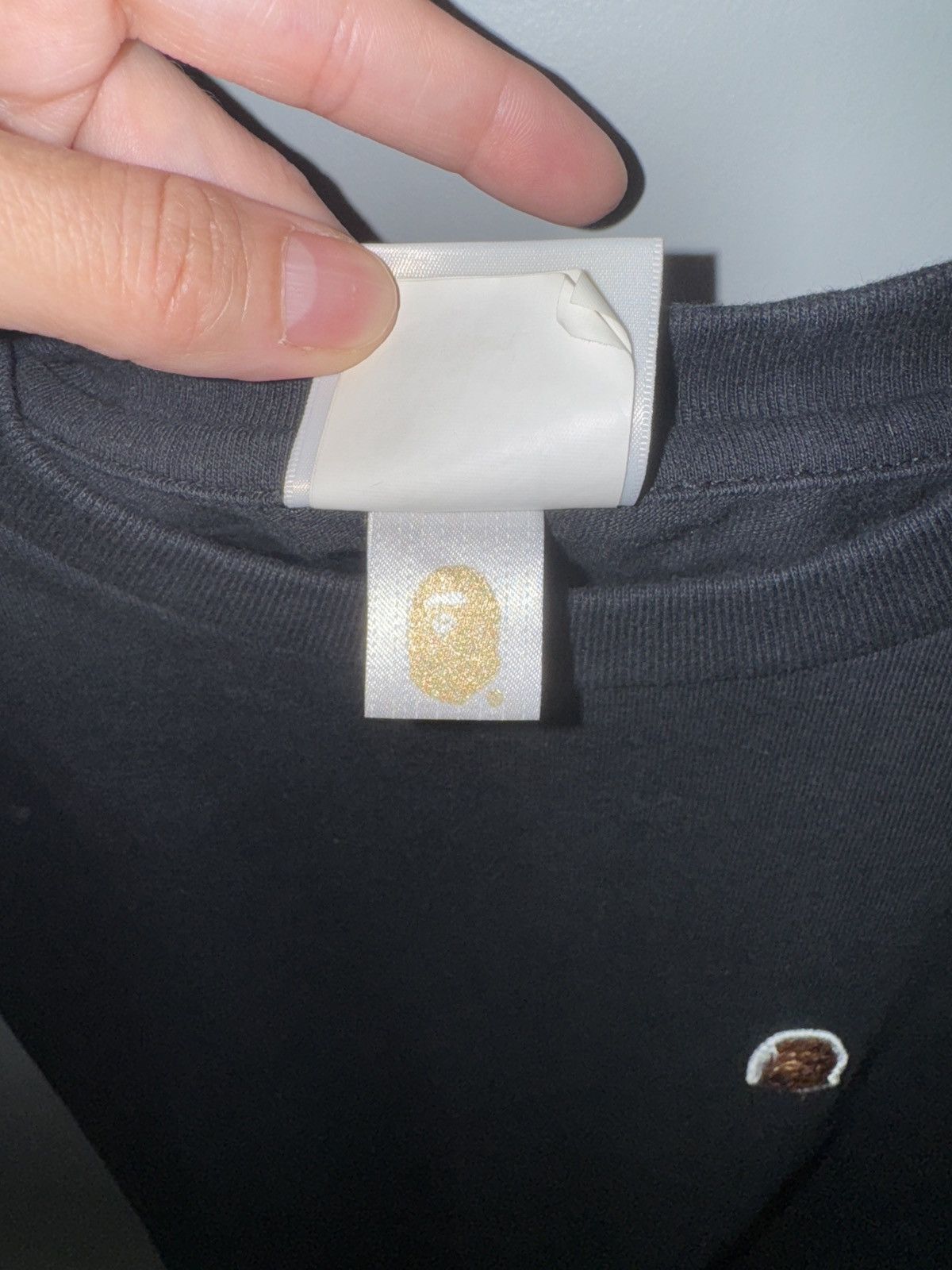 Bape Bape plain black tee with bape head logo Size XS / US 0-2 / IT 36-38 - 6 Thumbnail