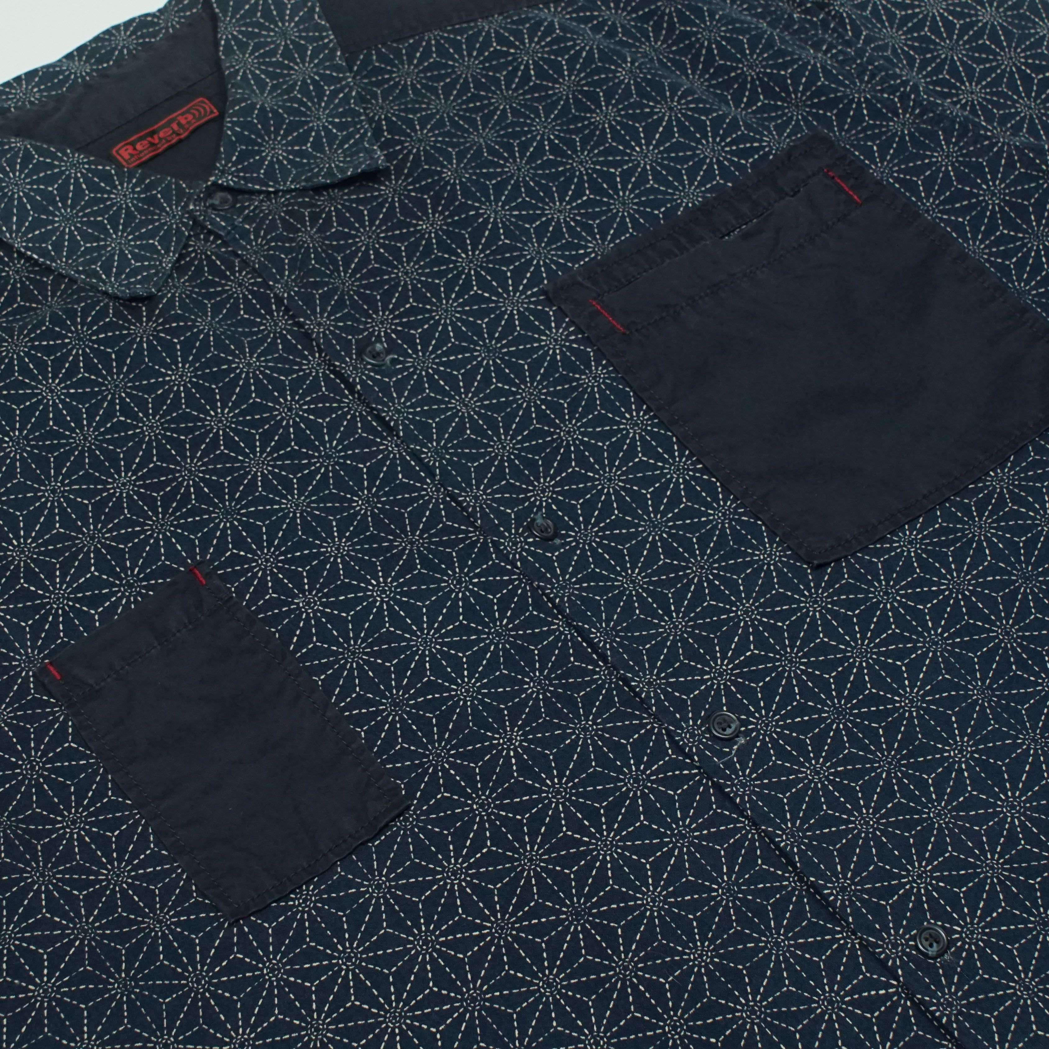 Japanese Brand *NoTariff Japanese Traditional Reverb Sashiko Pattern Shirt Size US XL / EU 56 / 4 - 4 Thumbnail