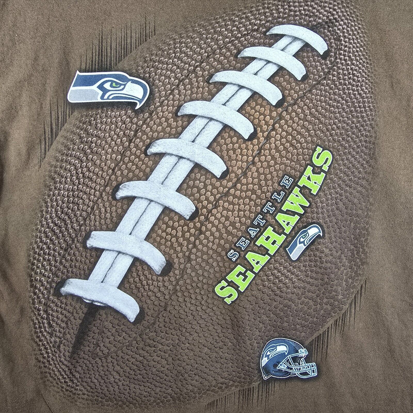 Majestic Seattle Seahawks NFL Big Front Vintage Majestic Shirt XXL Size US XXL / EU 58 / 5 - 4 Thumbnail